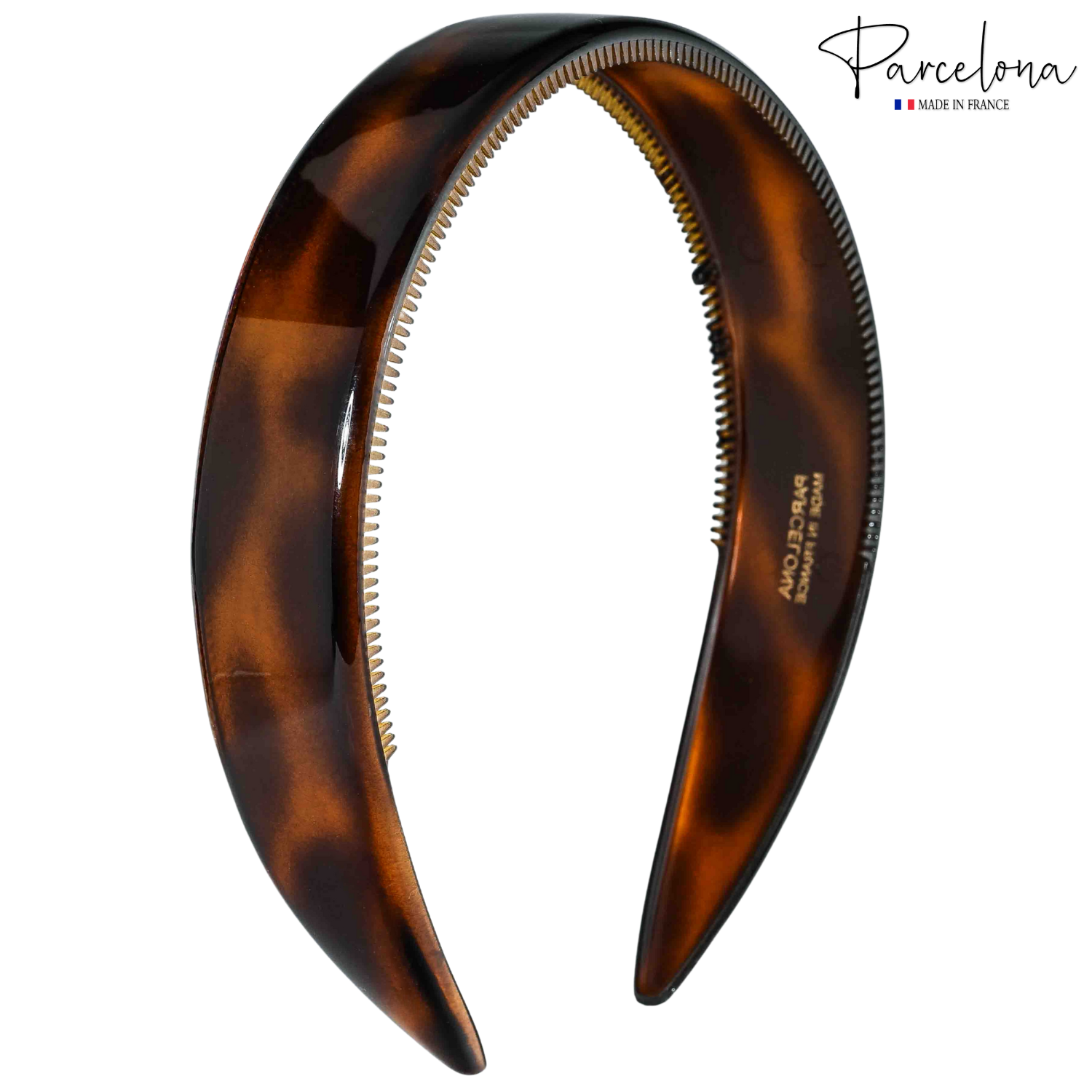 Parcelona Headband – Cellulose Acetate with Non-Slip Teeth for All Hair Types