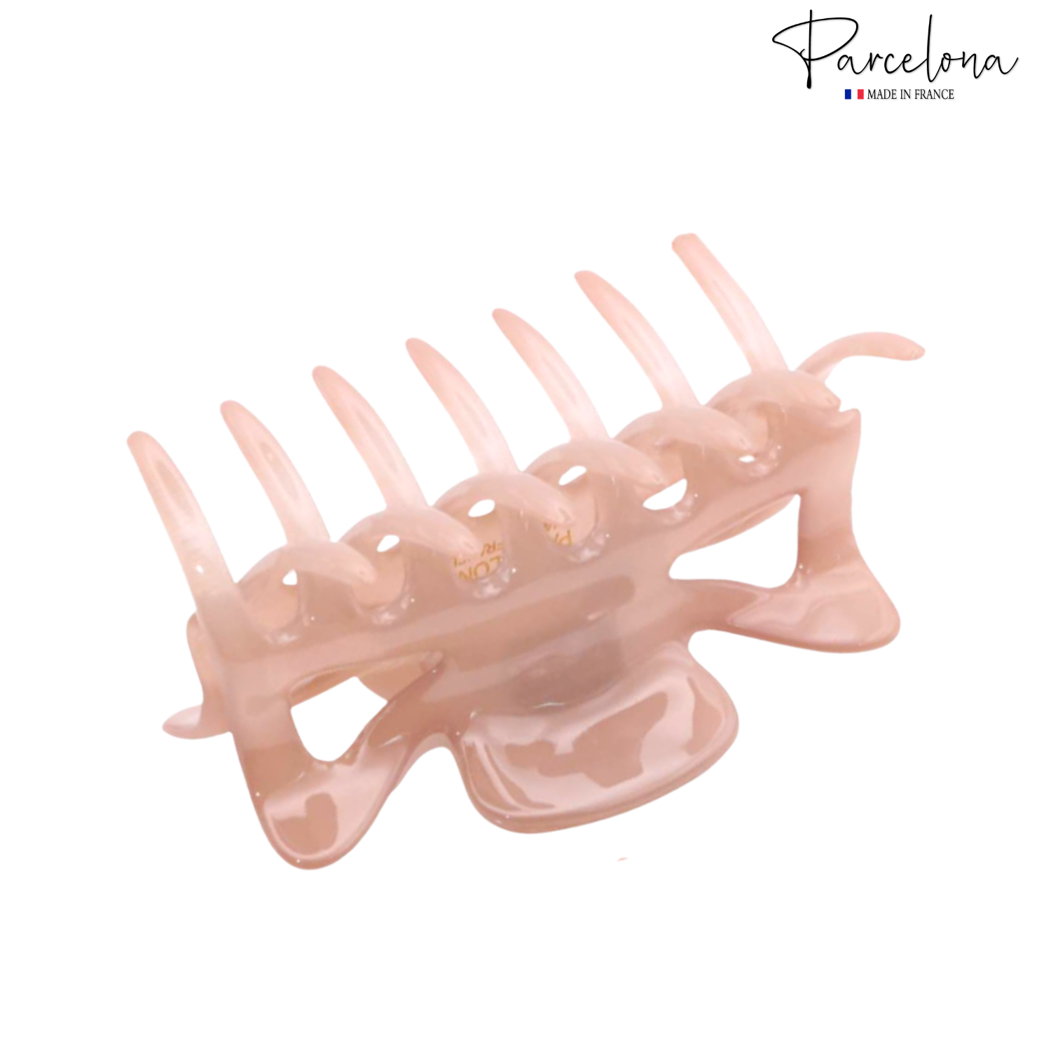 Parcelona French Classic 3" Medium Cellulose Covered Spring Hair Claw Clip