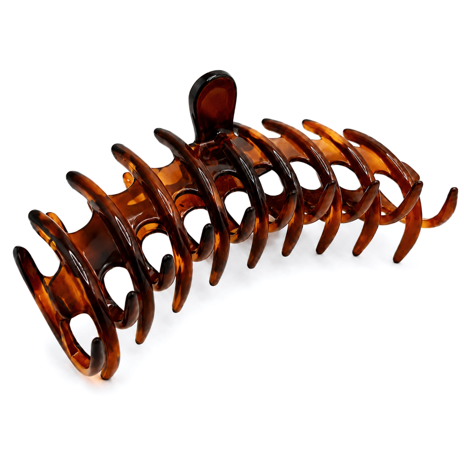 Parcelona French Rake Large Cellulose Acetate Jaw Hair Claw for Women and Girls