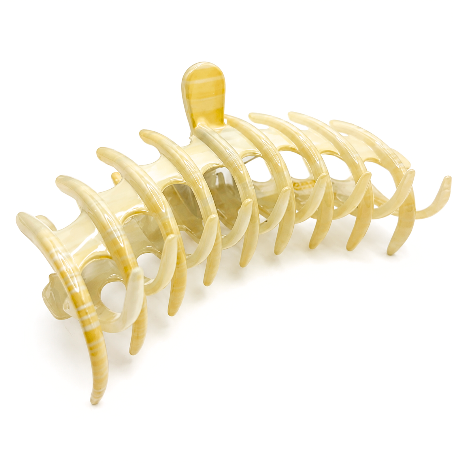 Parcelona French Rake Large Cellulose Acetate Jaw Hair Claw for Women and Girls