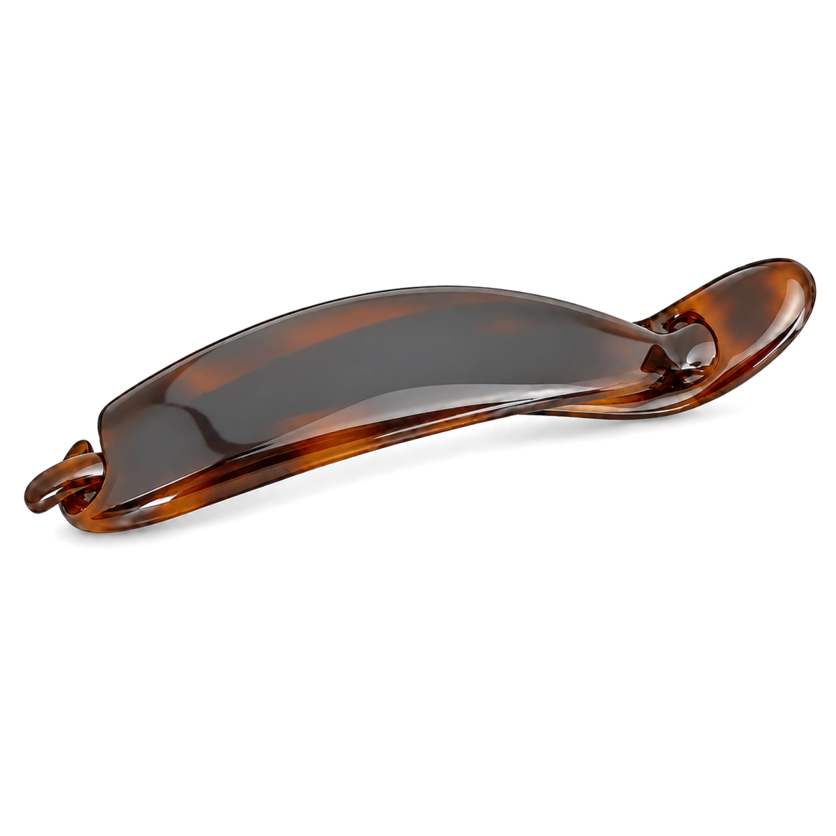 Parcelona Tortoise Shell Banana Hair Clip – Curved Ponytail Holder for Women’s