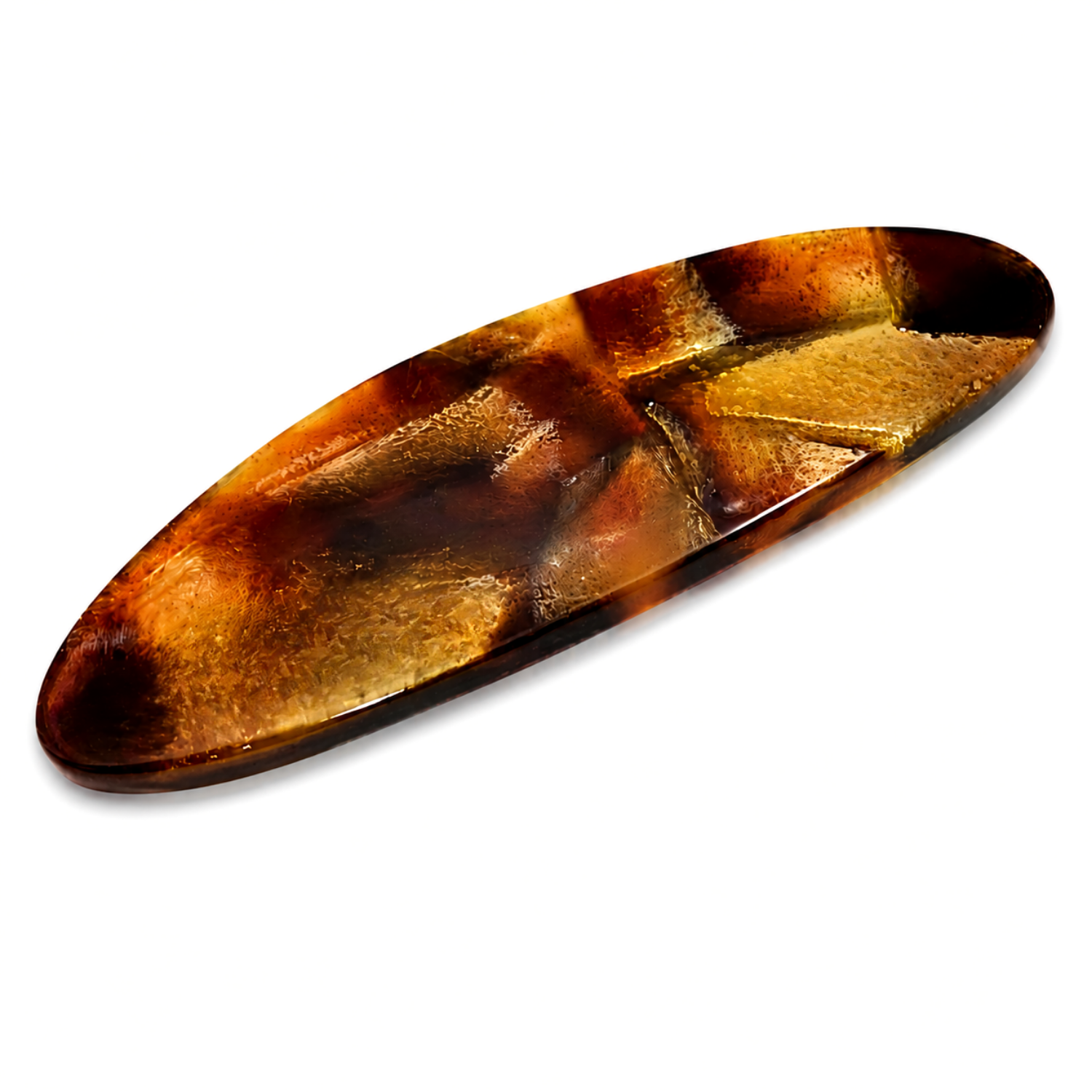 French Amie Oval Mini 2.5" Cellulose Acetate Hair Barrette Clip Women