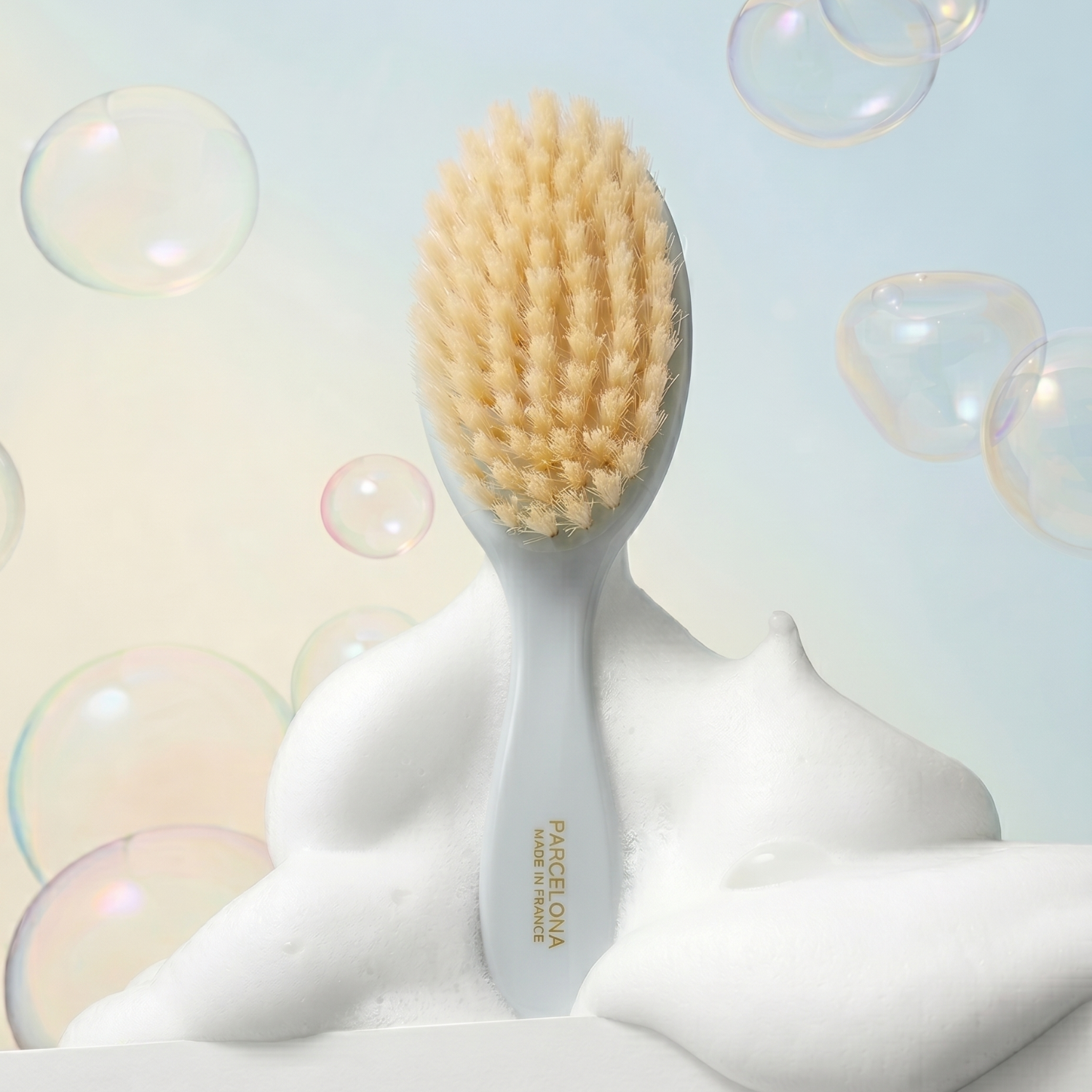 Parcelona French Grooming Combo 6” Cellulose Baby Brush and Comb for Toddlers