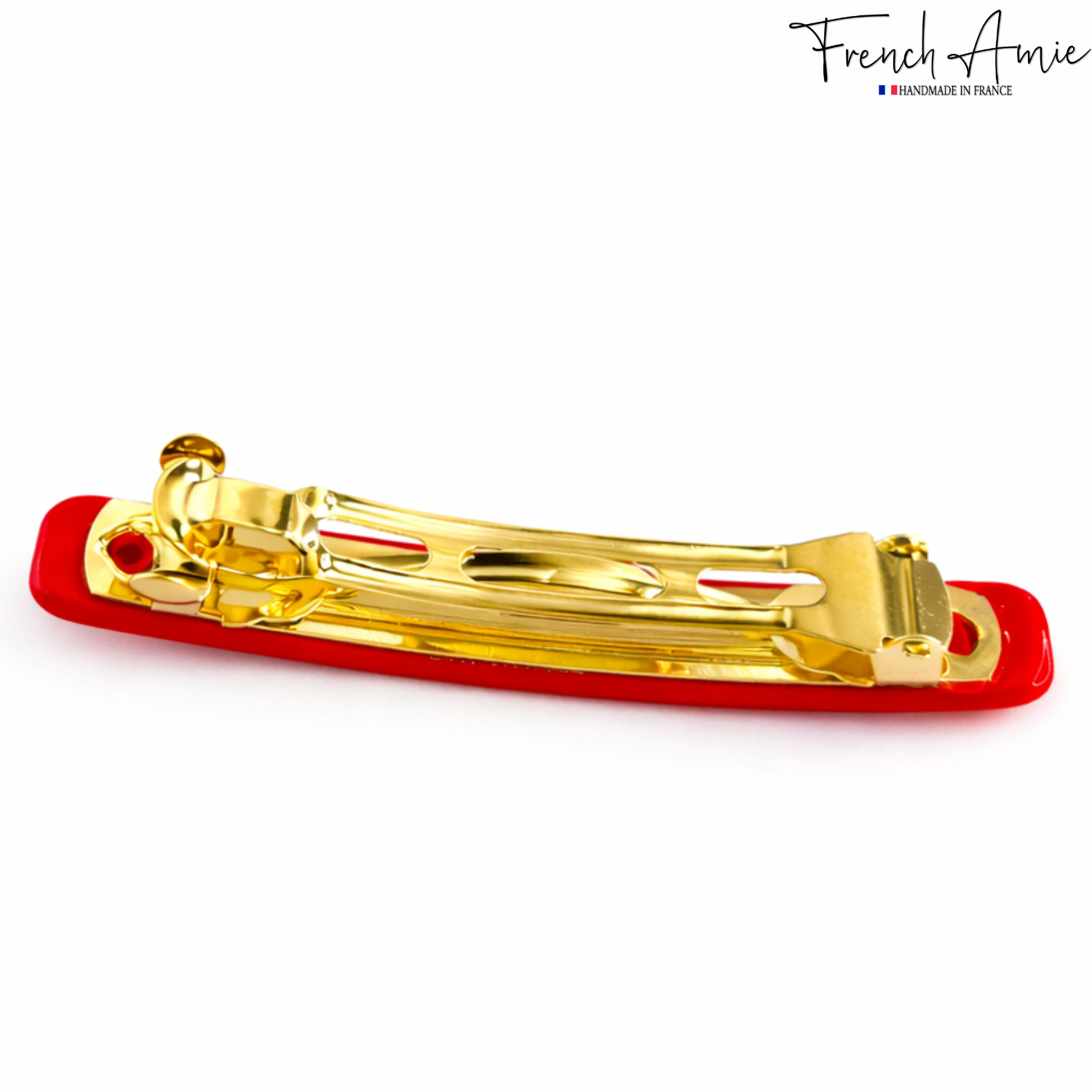 French Amie Small 2 1/4" Cellulose Handmade Hair Barrette for Women and Girls