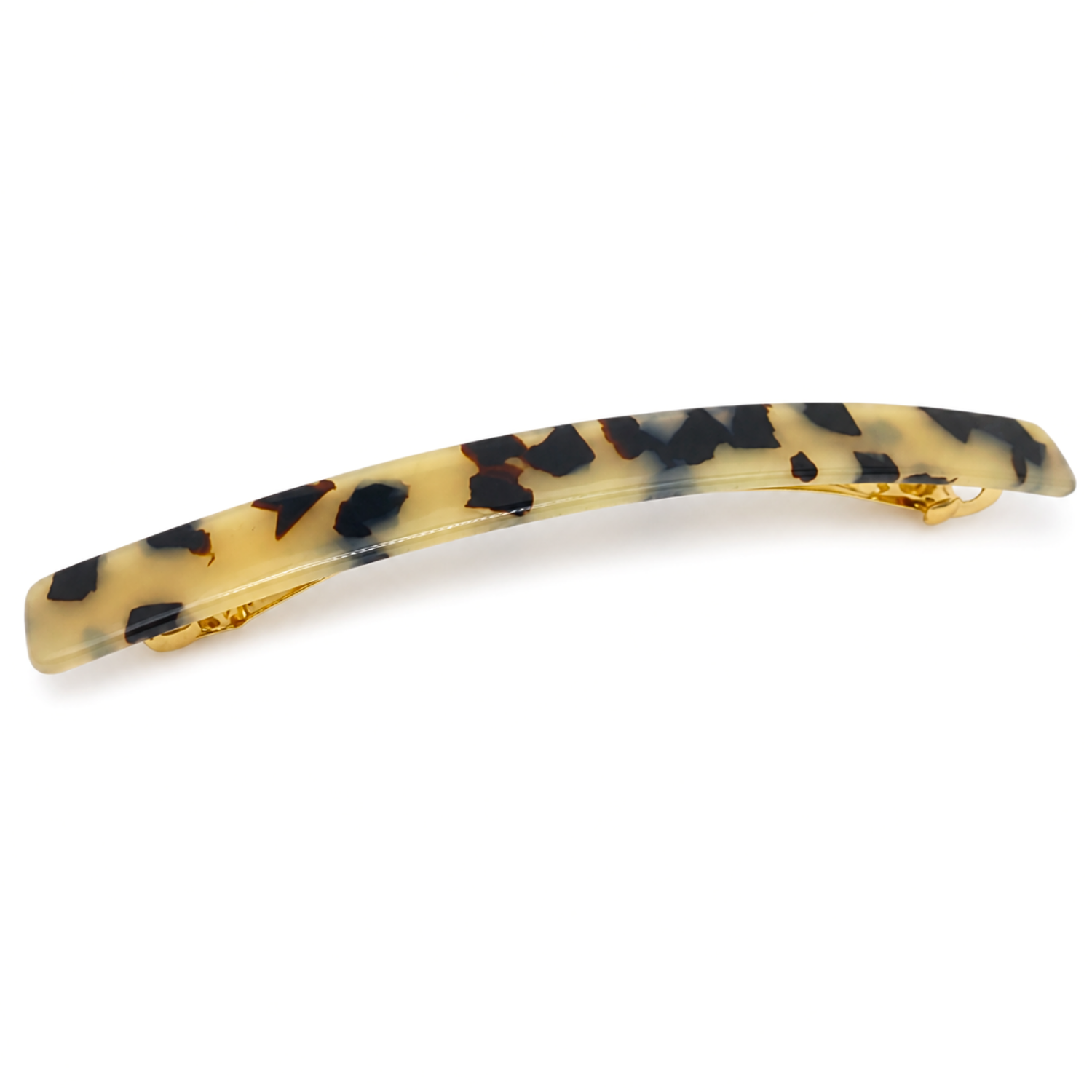 French Amie Long & Skinny Bar Large 4 1/4" Cellulose Acetate Hair Barrette Clip