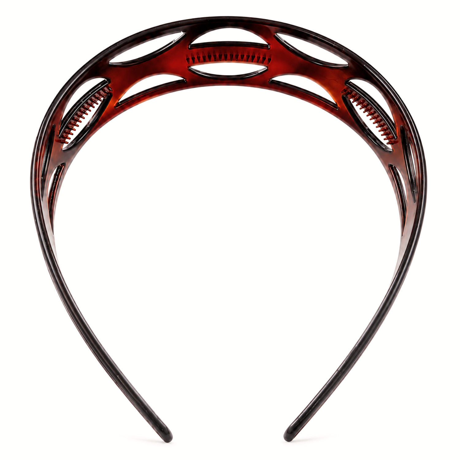 Parcelona French Ellipse Tortoise Shell Cellulose Acetate Headband for Women