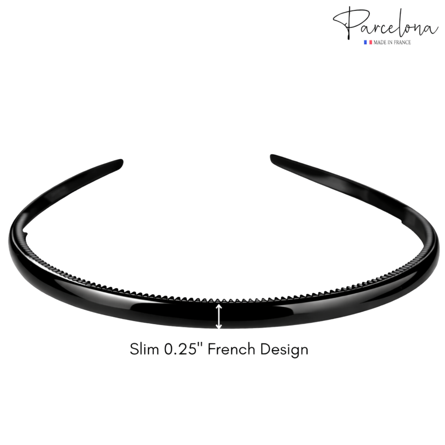 Parcelona French Nue Yoga Headband Inner Grip Teeth Hairband for Women & Men Unisex
