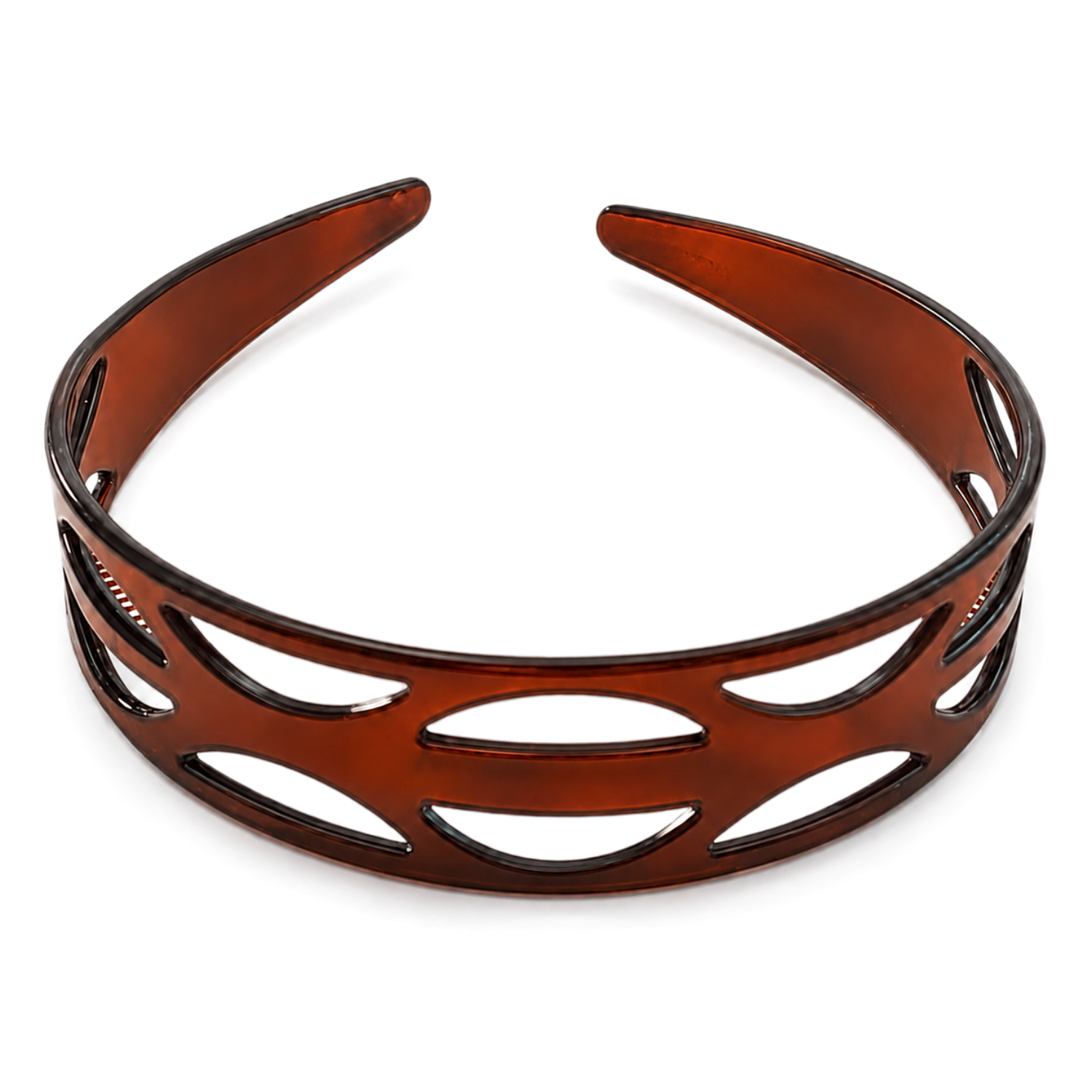 Parcelona French Ellipse Tortoise Shell Cellulose Acetate Headband for Women