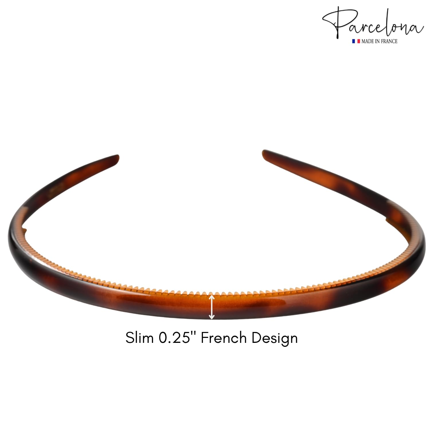 Parcelona French Nue Yoga Headband Inner Grip Teeth Hairband for Women & Men Unisex