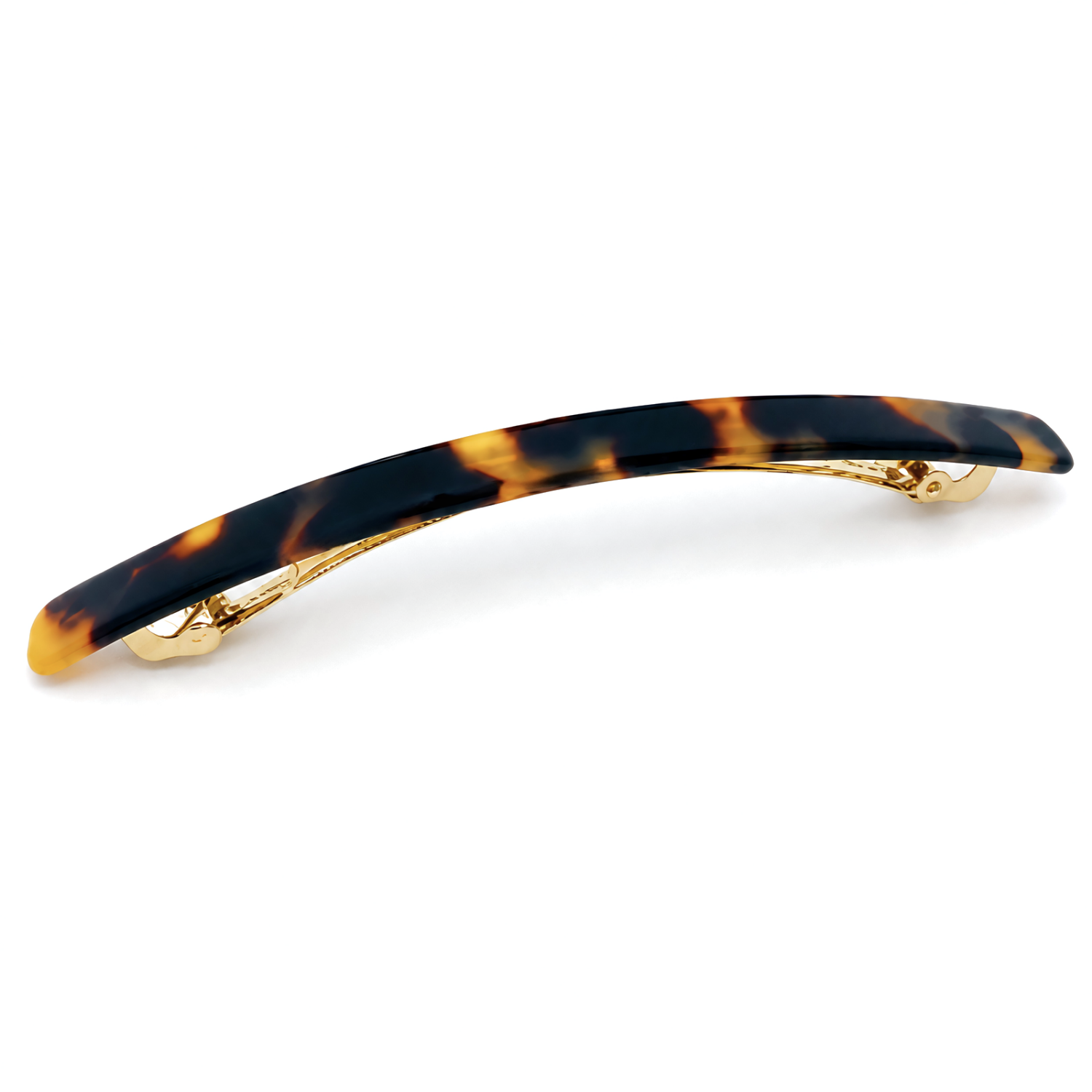 French Amie Long & Skinny Bar Large 4 1/4" Cellulose Acetate Hair Barrette Clip