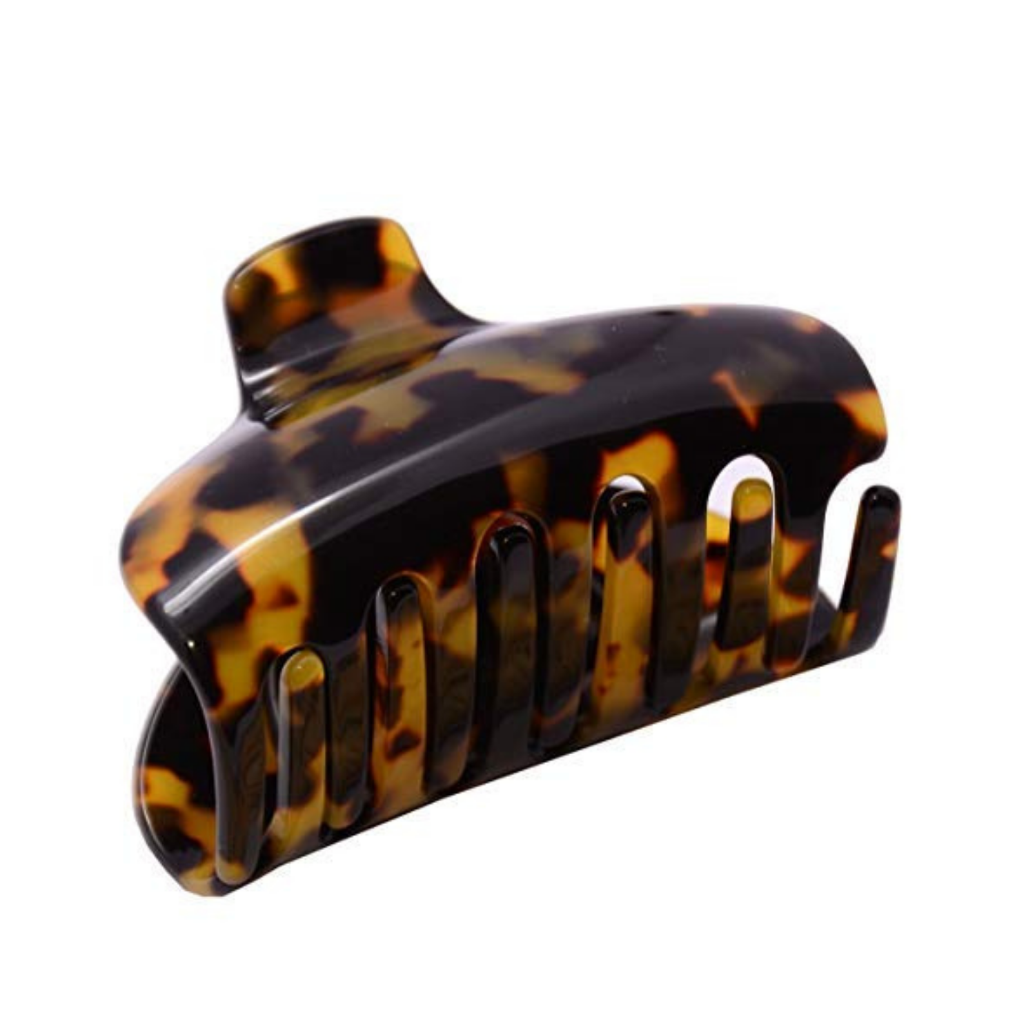 French Amie Tubular Wide Large Handmade Cellulose Jaw Hair Claw for Women