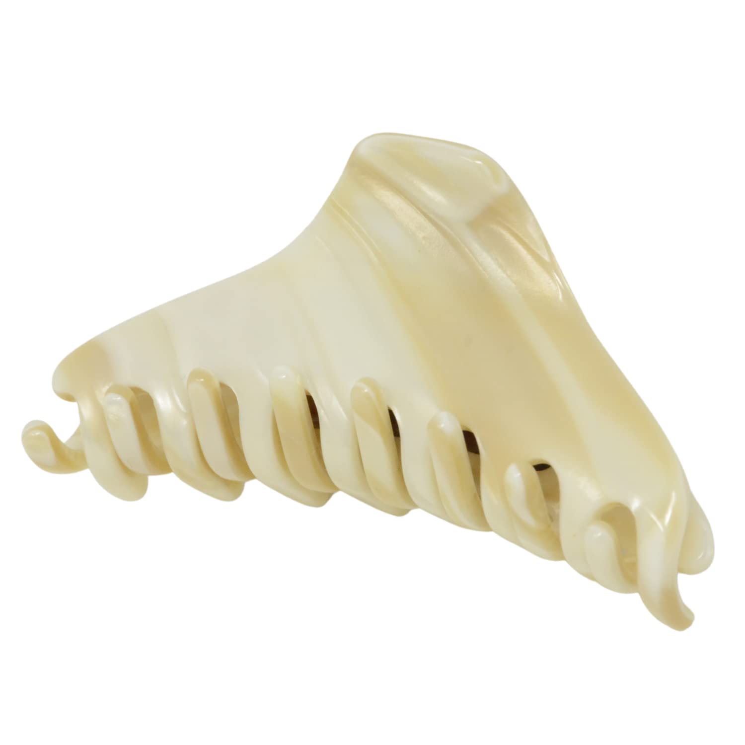 French Amie Director Thin and Narrow Small Handmade Cellulose Hair Claw for Women