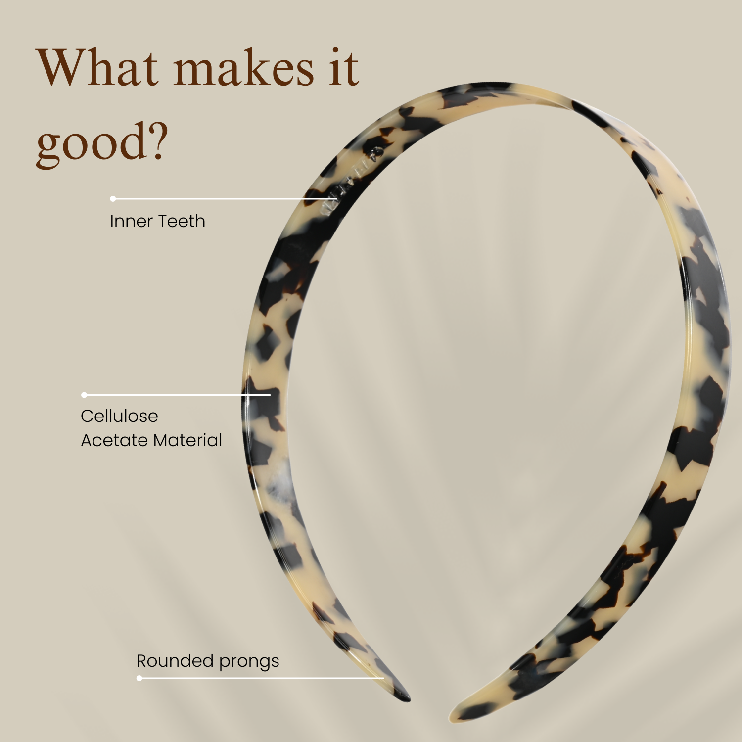 French Amie Wide Headband 1/2" Handmade Celluloid Hair Accessories Women & Girls