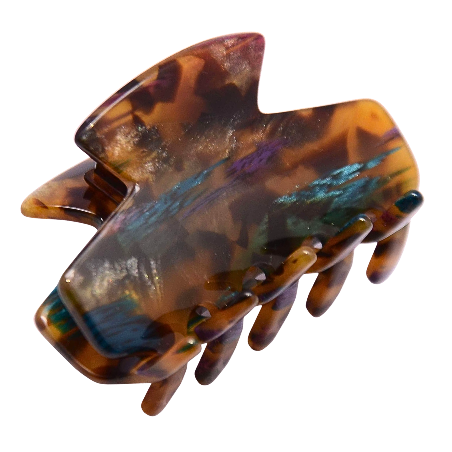 French Amie Chic Small Handmade Cellulose Acetate Jaw Hair Claw Clips