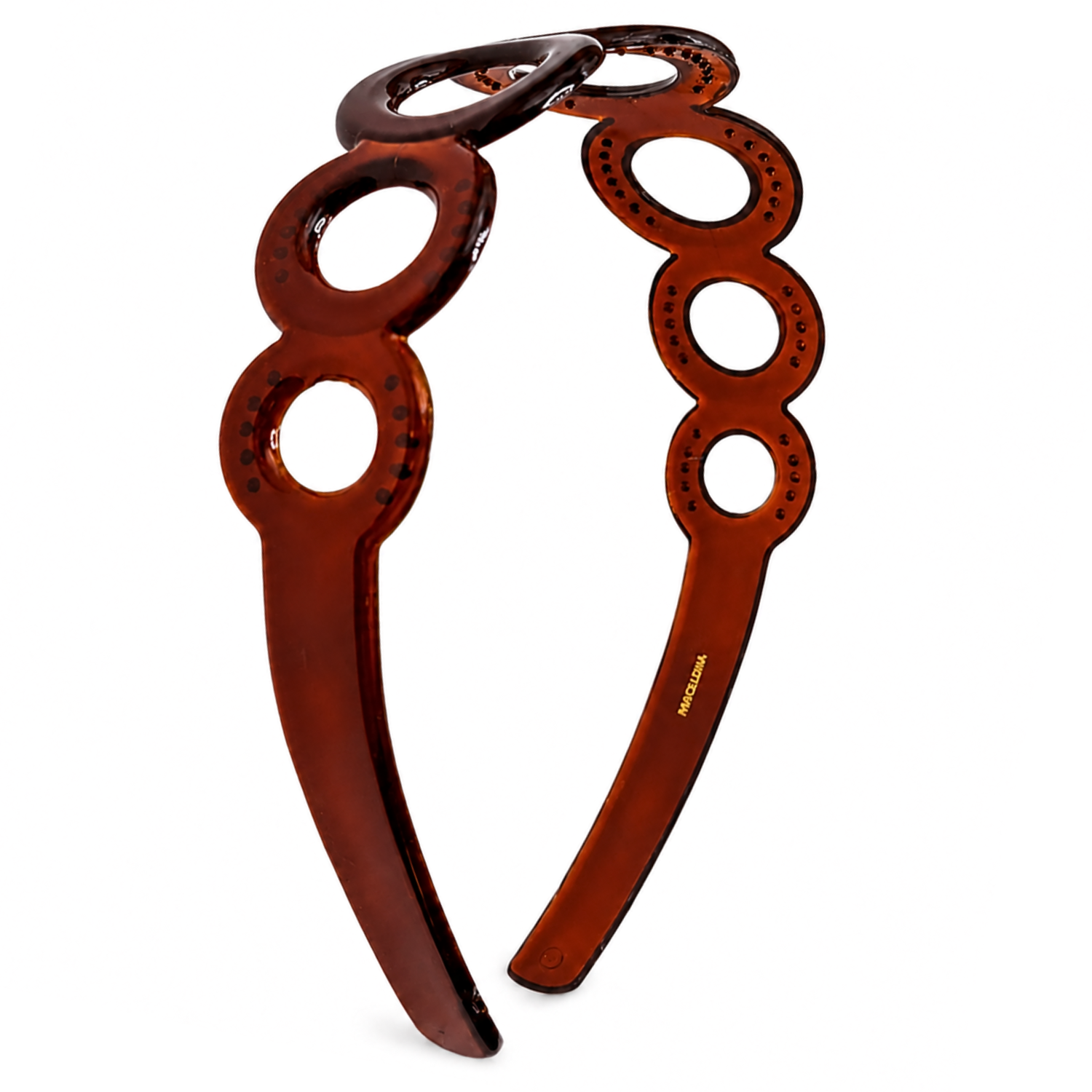 Parcelona French Circle Wide 1.75" Tortoise Shell Cellulose Acetate Headband
