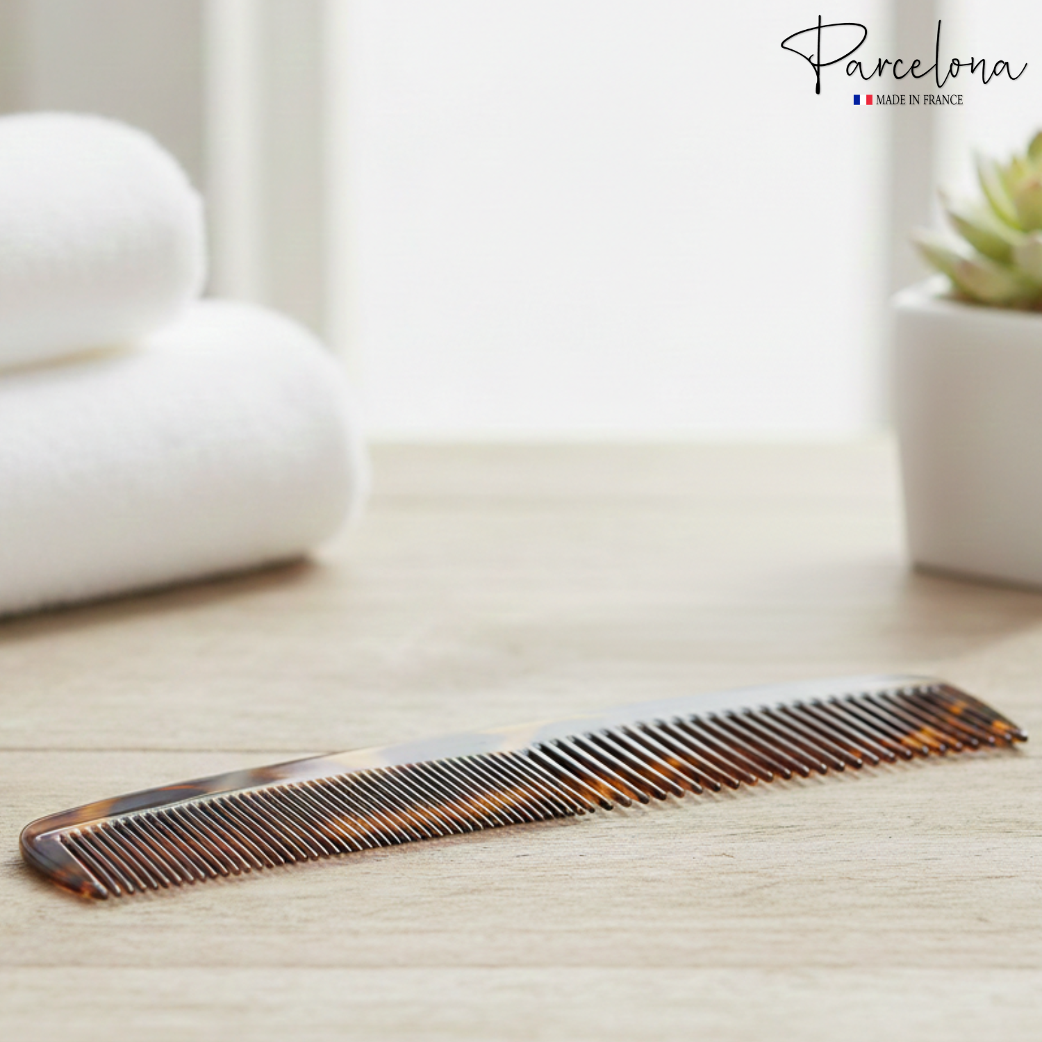 Parcelona French Dressing Comb 7.5" Wide Narrow Teeth Detangler Hair Accessories