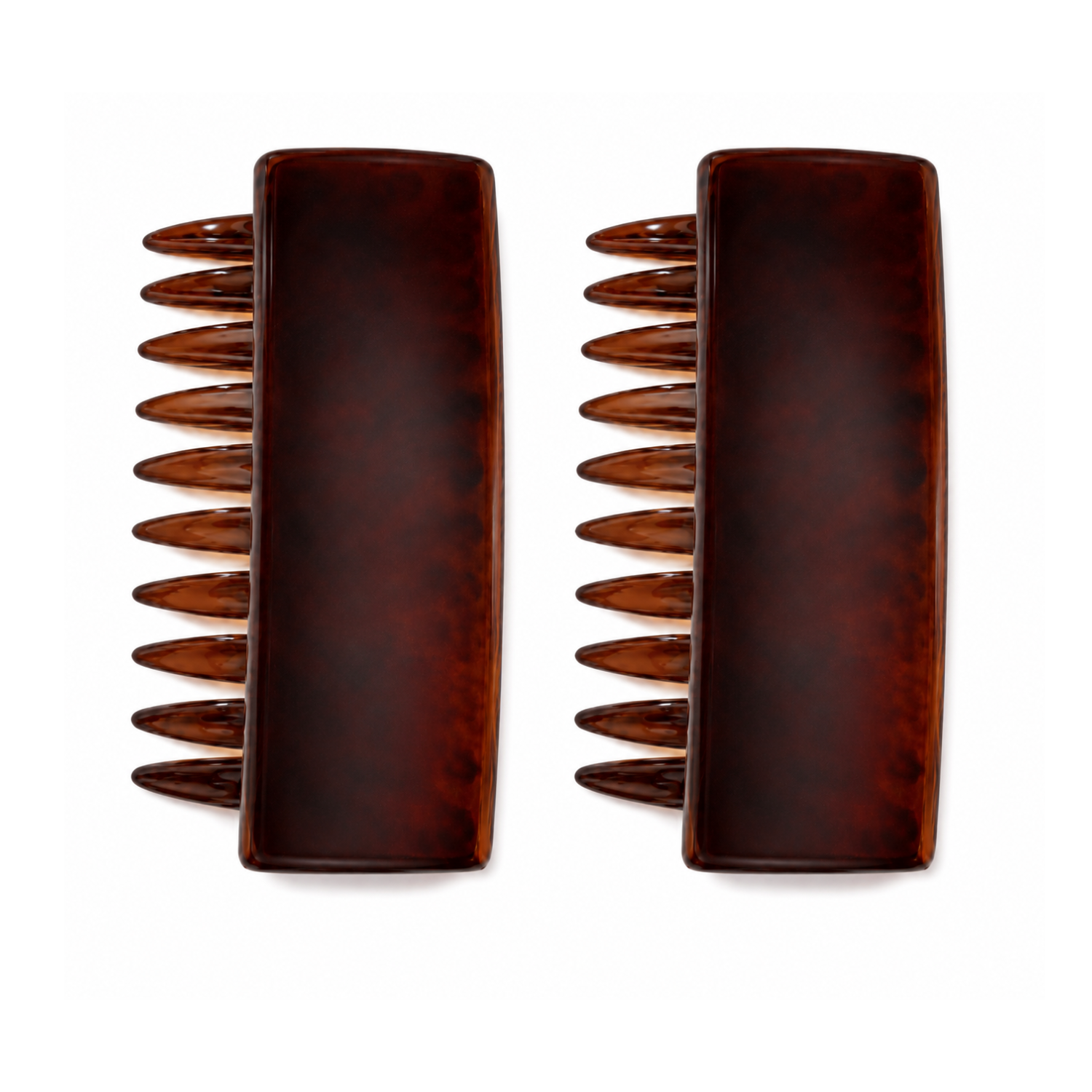 Parcelona French Arch Tortoise Shell Cellulose Acetate Side Comb Set of 2