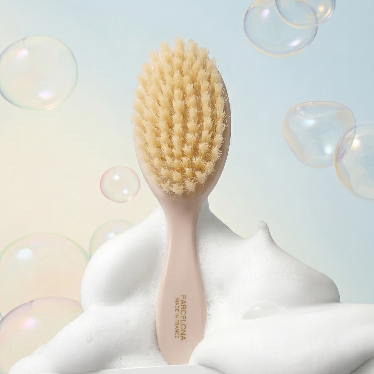 Parcelona French Grooming Combo 6” Cellulose Baby Brush and Comb for Toddlers