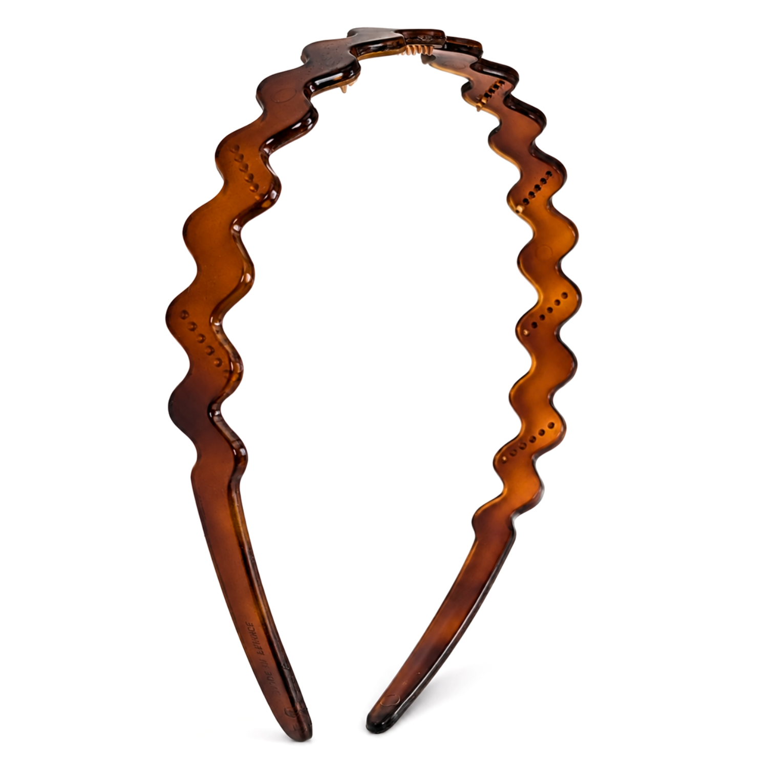 Parcelona French Wave Thin Tortoise Shell Cellulose Acetate Headband for Women