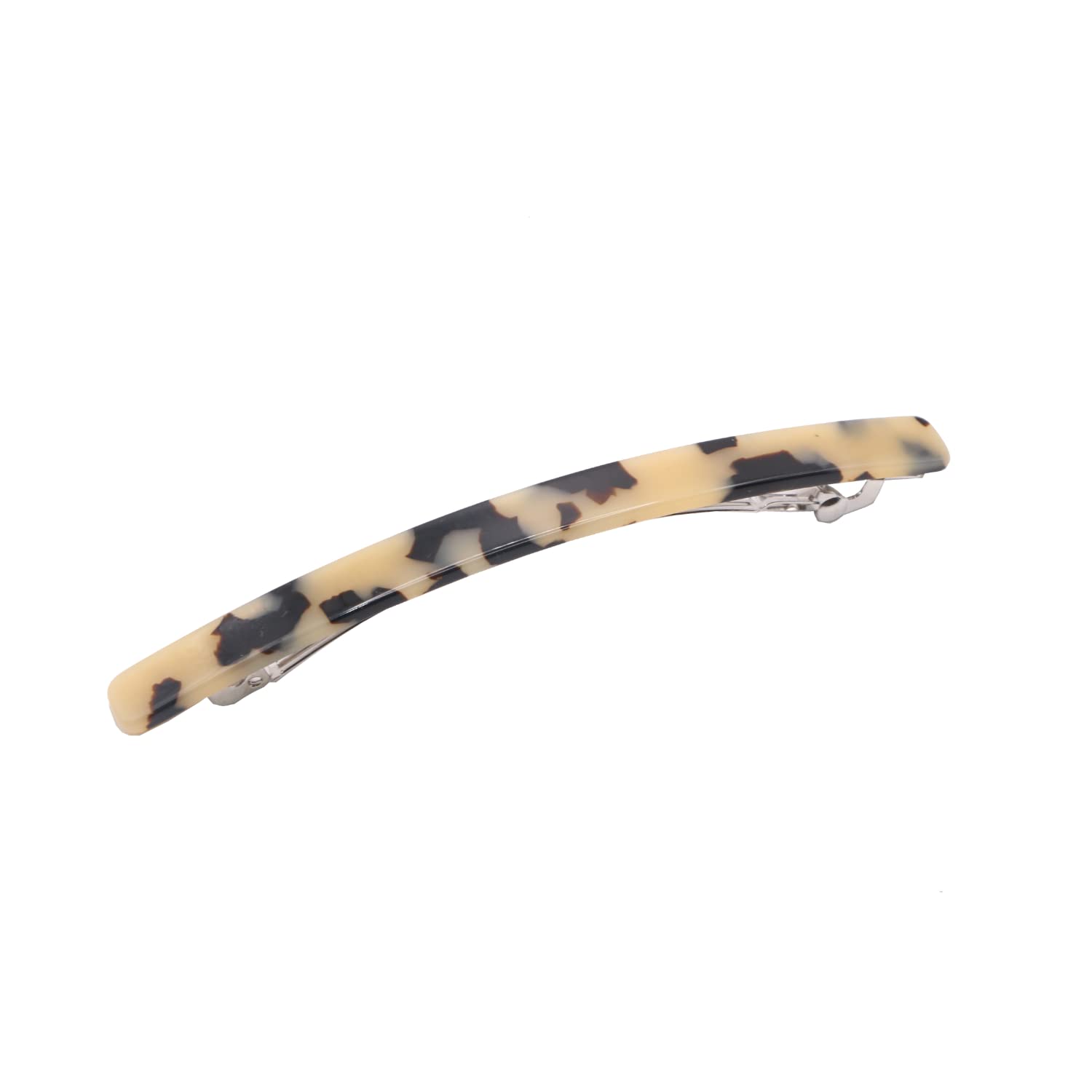 French Amie Long And Thin Large 4” Cellulose Handmade Hair Clip Barrette