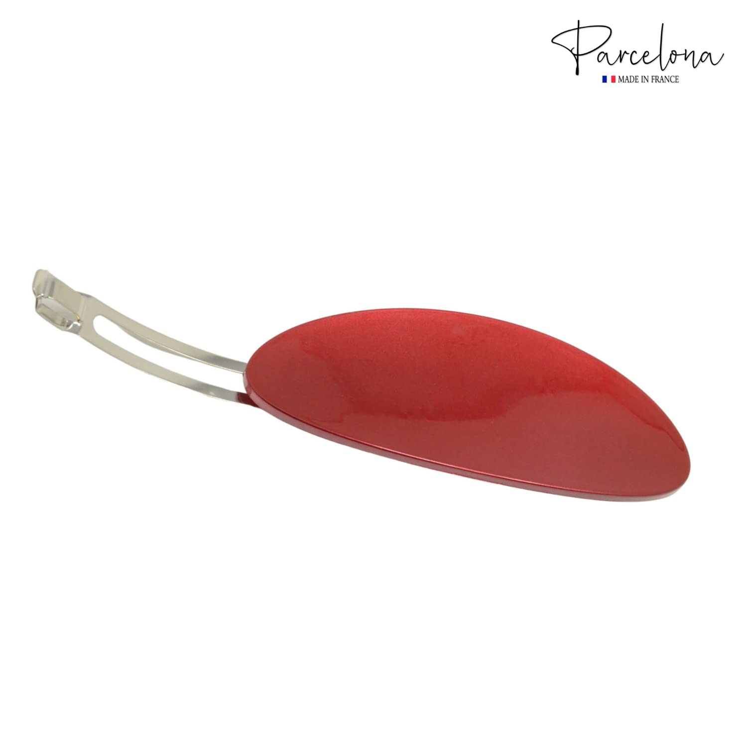 Parcelona French Oval Large 4" Cellulose Automatic Hair Barrette for Women