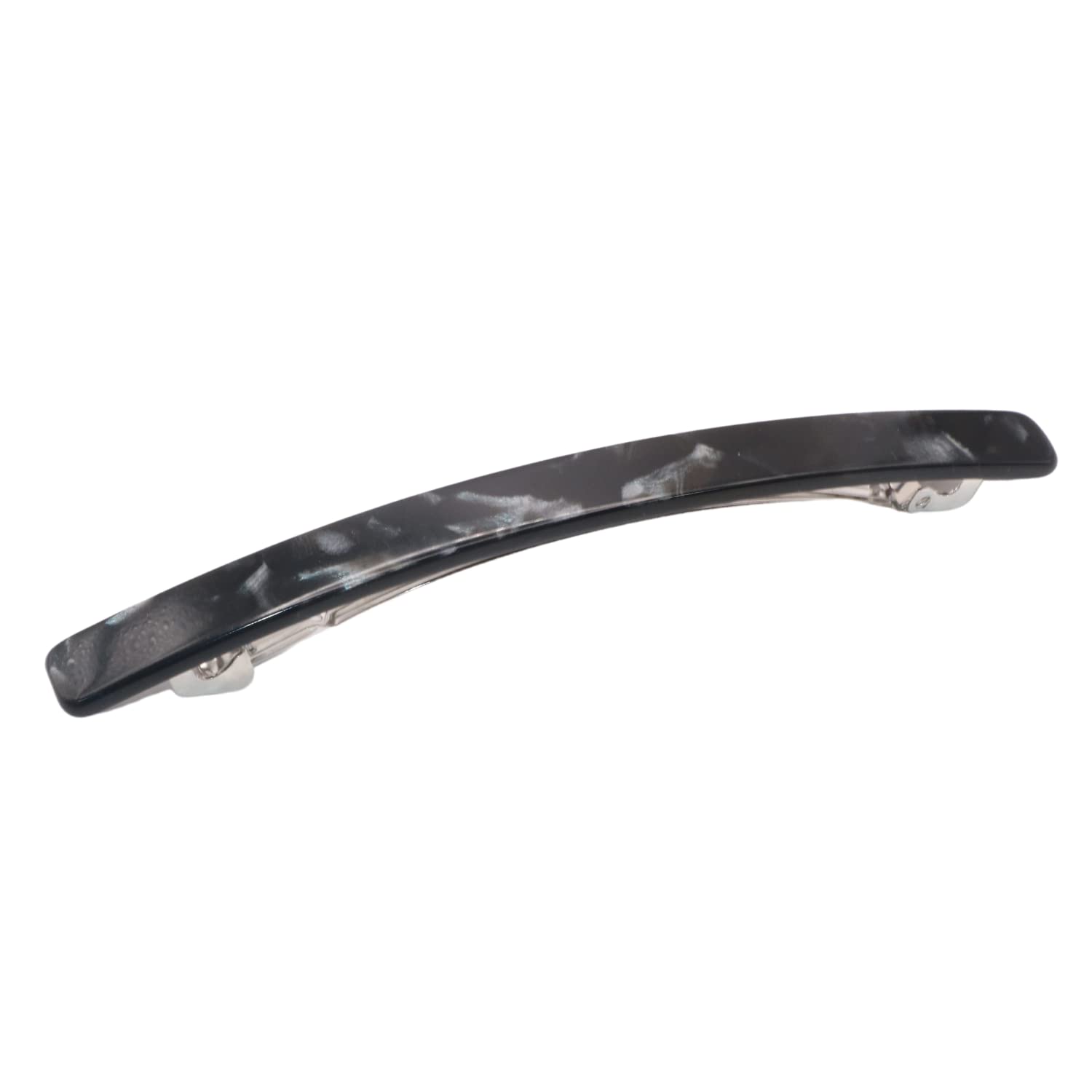 French Amie Long And Thin Large 4” Cellulose Handmade Hair Clip Barrette
