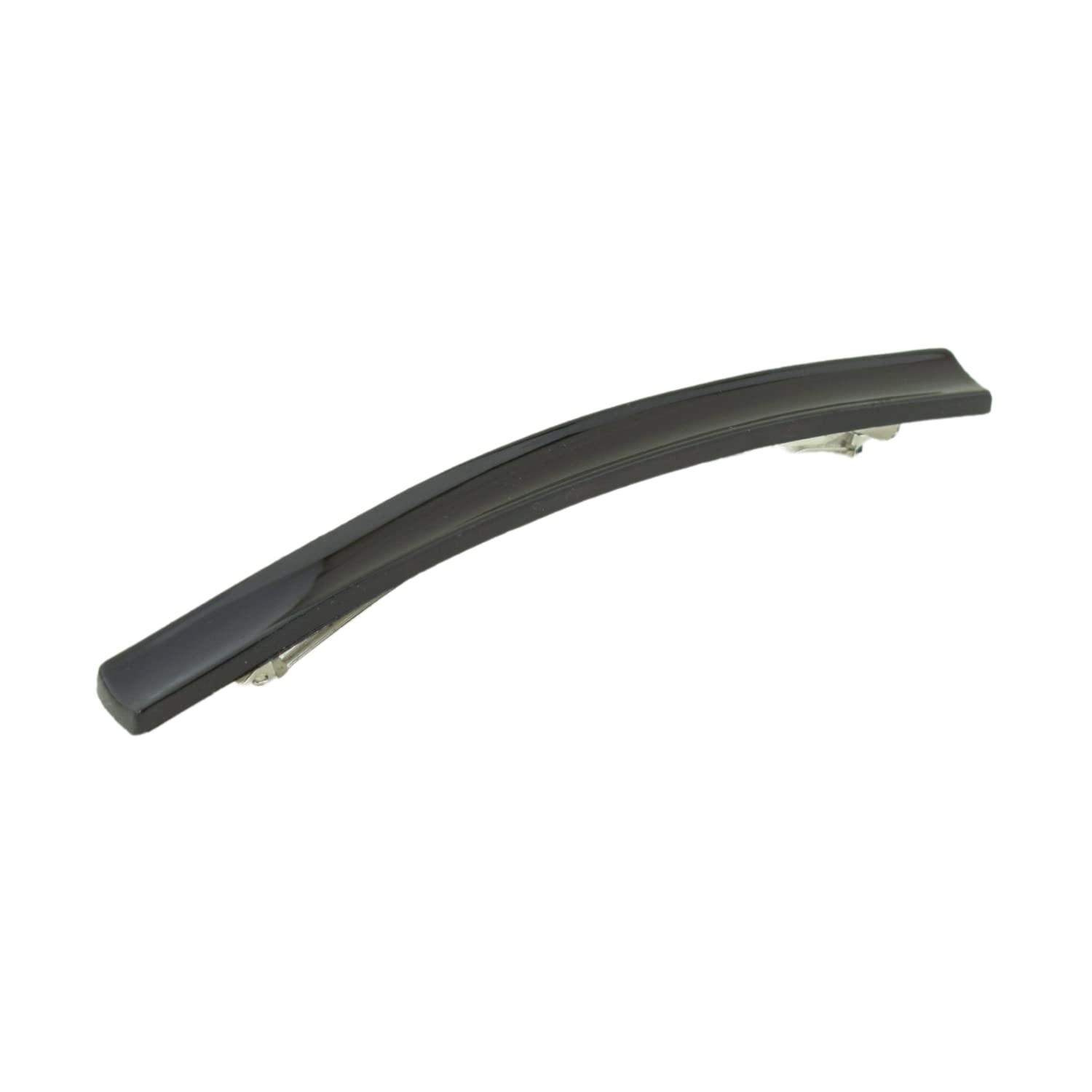 Parcelona French Long and Thin Large Cellulose Hair Barrette for Women and Girls