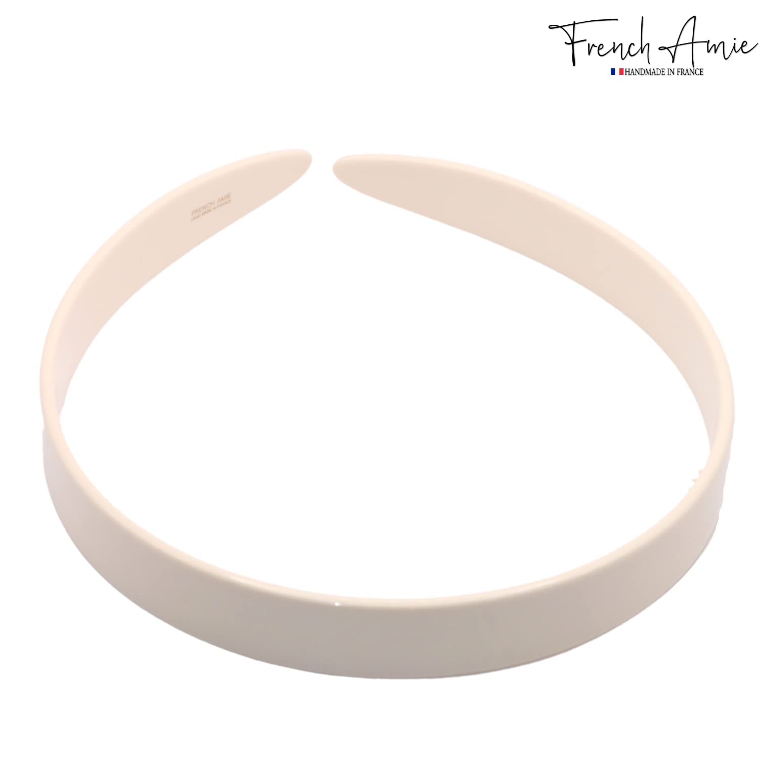 French Amie Wide Headband 1/2" Handmade Celluloid Hair Accessories Women & Girls
