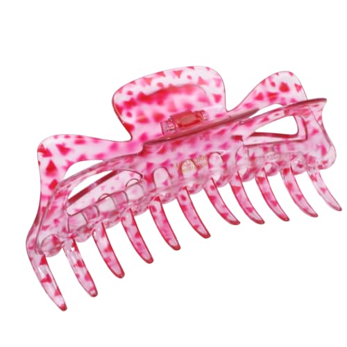 Parcelona French Classic Jumbo Large 5 1/2" Cellulose Hair Claw Clip for Women