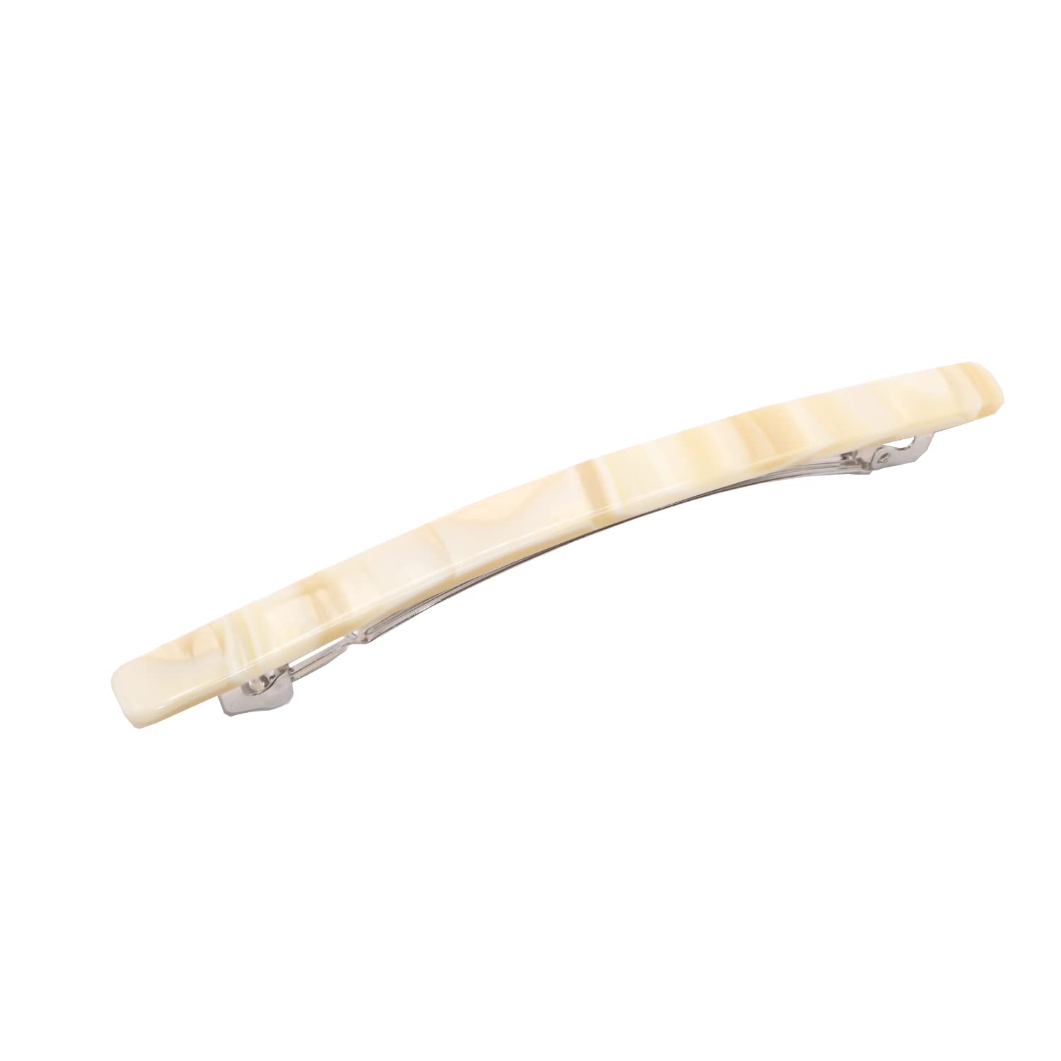 French Amie Long And Thin Large 4” Cellulose Handmade Hair Clip Barrette