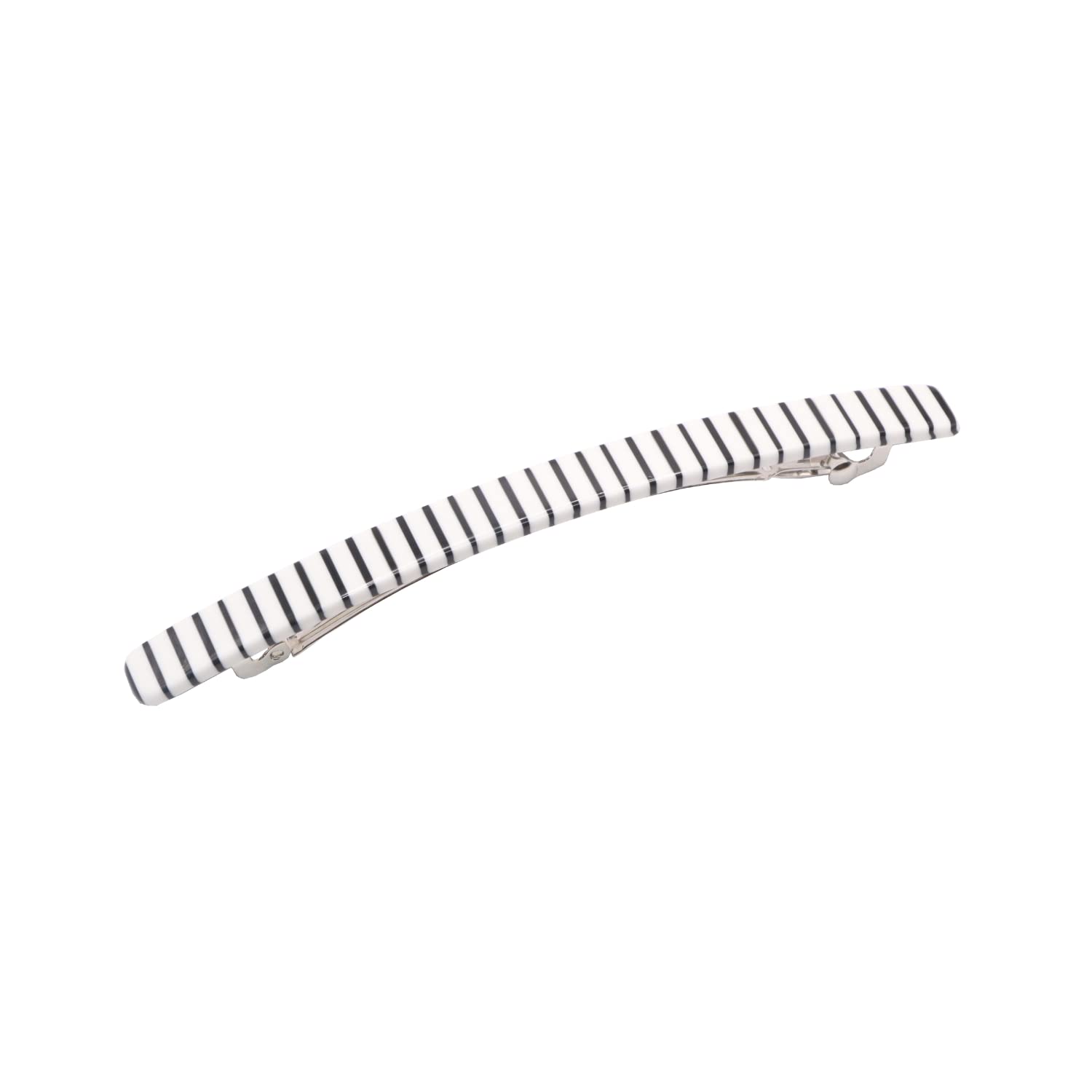 French Amie Long And Thin Large 4” Cellulose Handmade Hair Clip Barrette