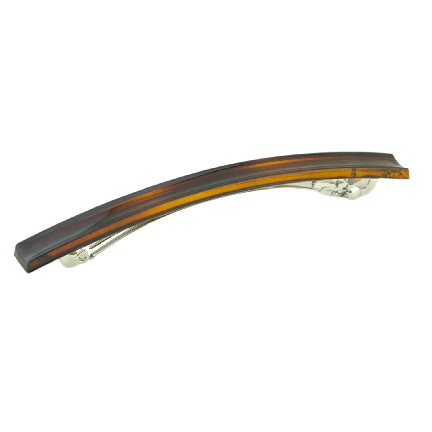 Parcelona French Long and Thin Large Cellulose Hair Barrette for Women and Girls