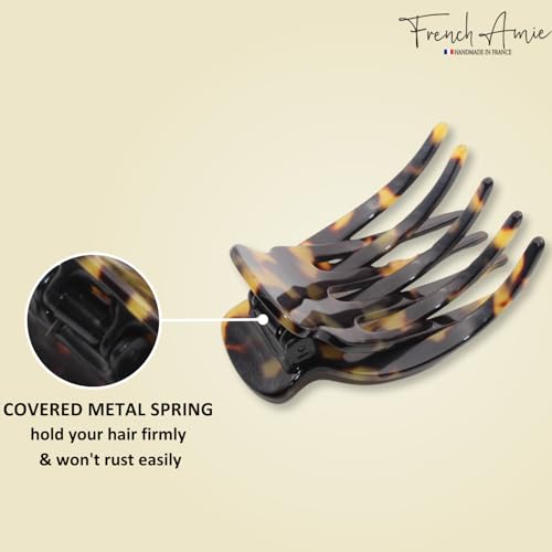 French Amie Bear Paw Small 2 ¾” Cellulose Handmade Yoga Jaw Hair Claw for Women