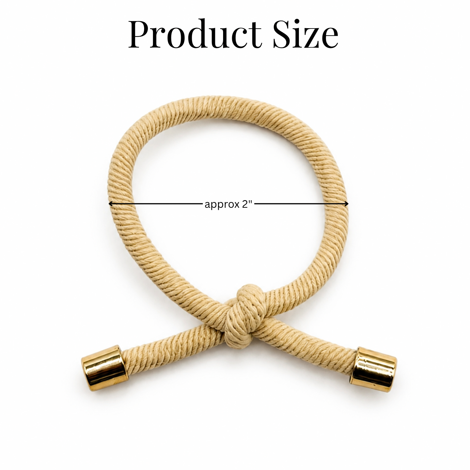 Moeni Rope Hair Ties Small 2 Inch Elastic Ponytail Holders Set of 10