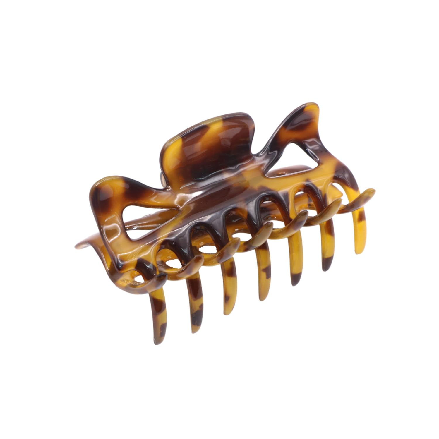 Parcelona French Classic 3" Medium Cellulose Covered Spring Hair Claw Clip