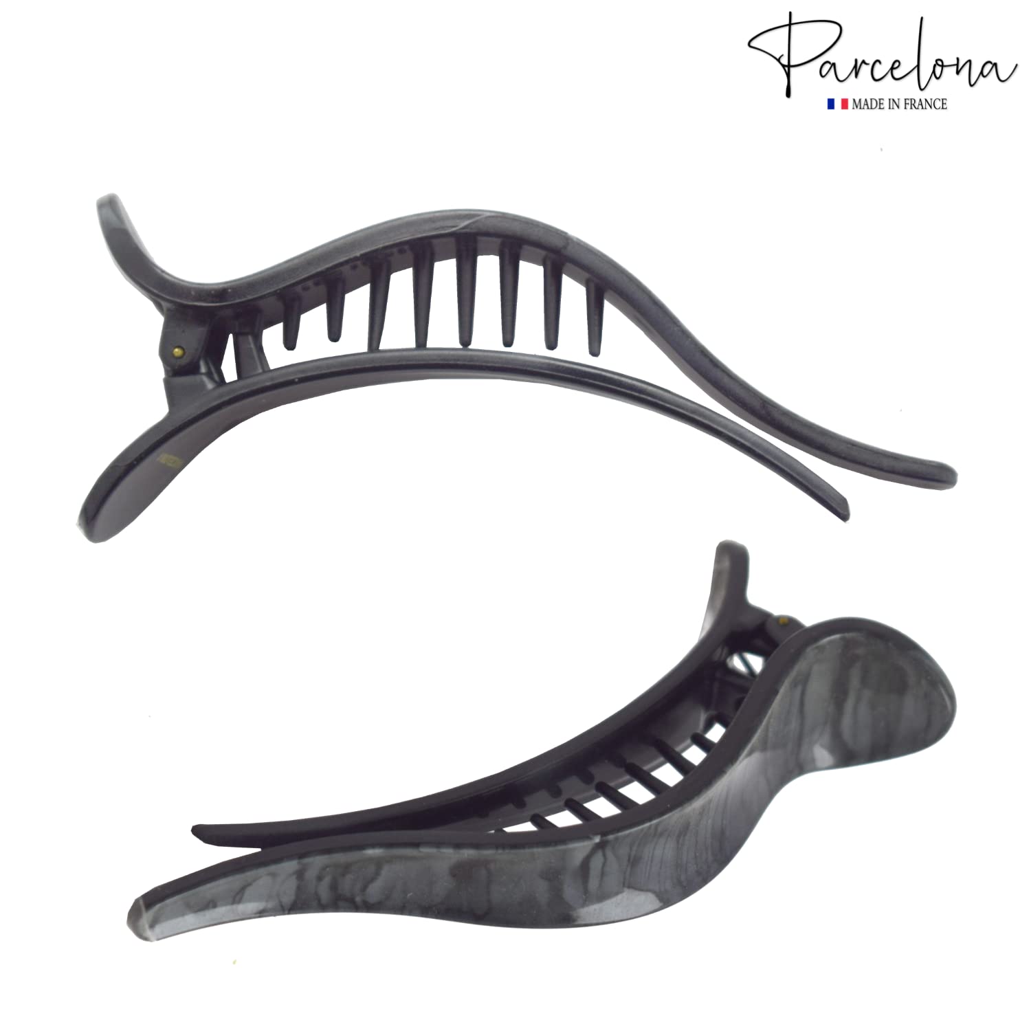 Parcelona French Brill Beak Large Cellulose Slide in Claw Clip Clamp for Women