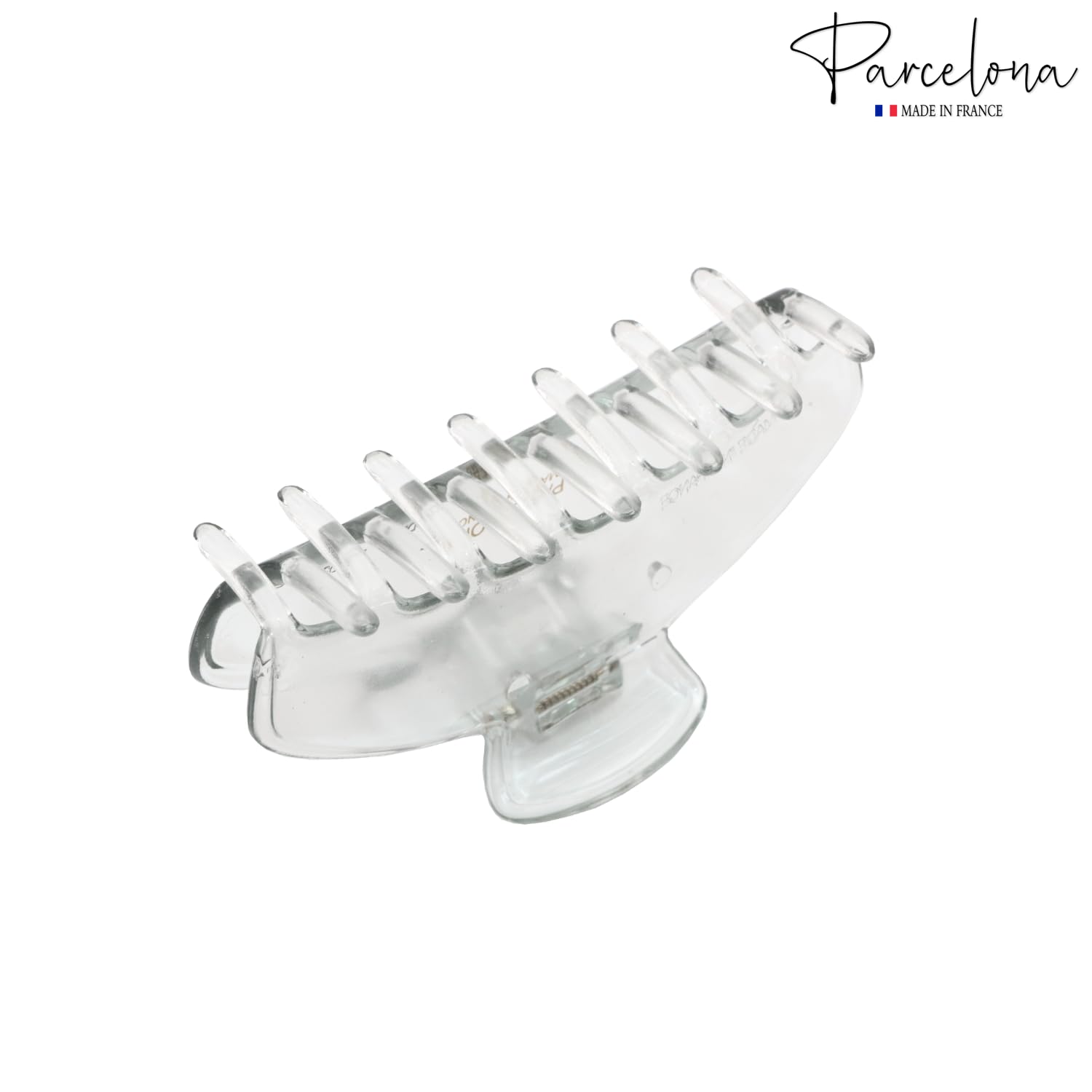 Parcelona French Basic Medium 3 1/2" Cellulose Tight Spring Hair Claw for Women