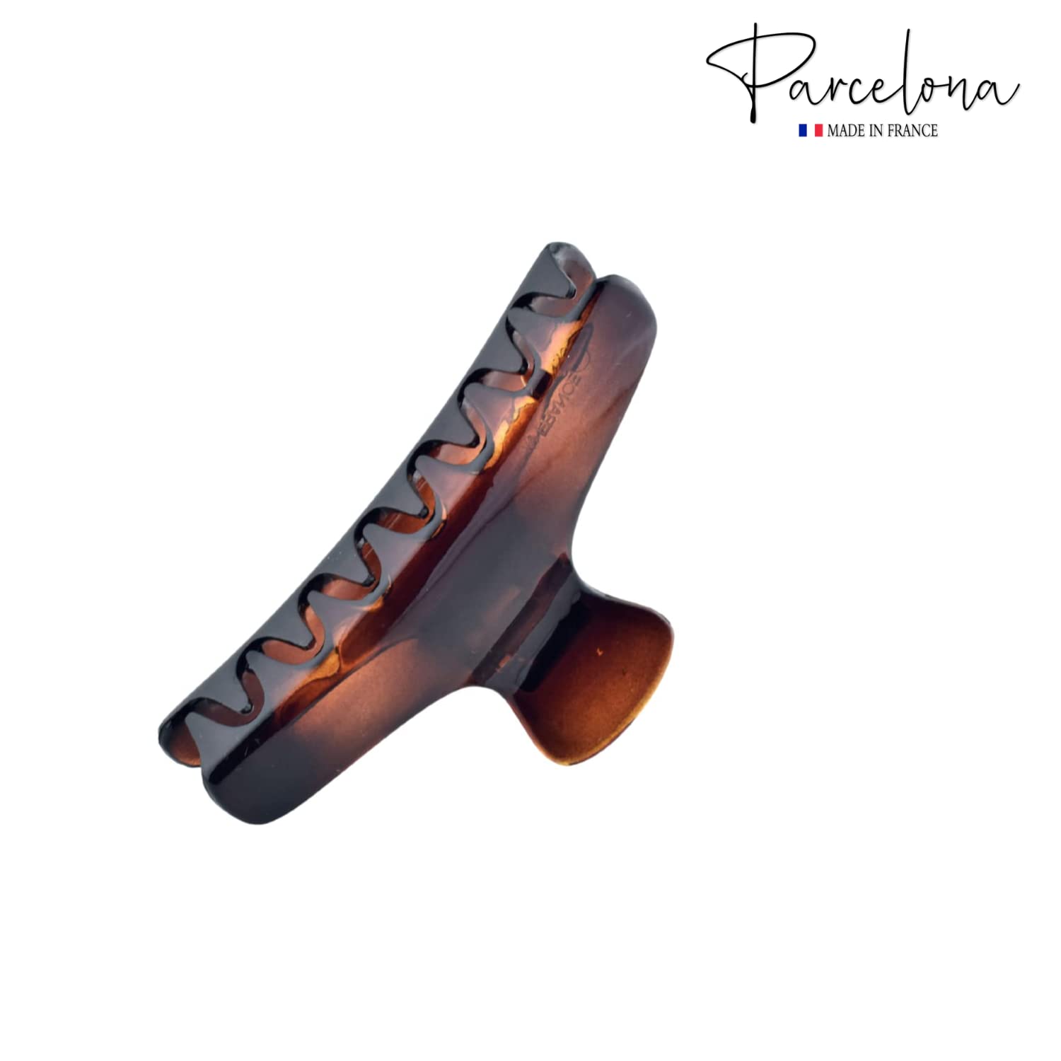 Parcelona French Flat Salon Small Jaw Hair Claw Clip in Tortoise Color