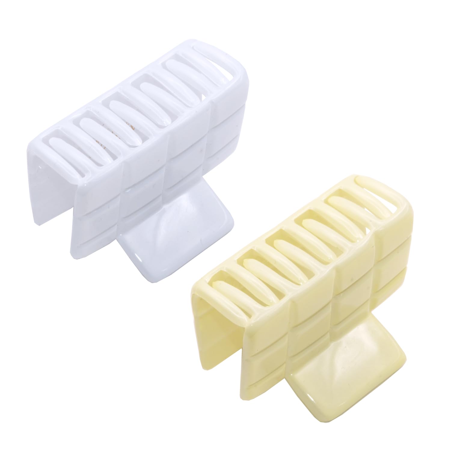Parcelona French Checkered Small Cellulose Jaw Hair Claw Clamps for Women(2 Pcs)