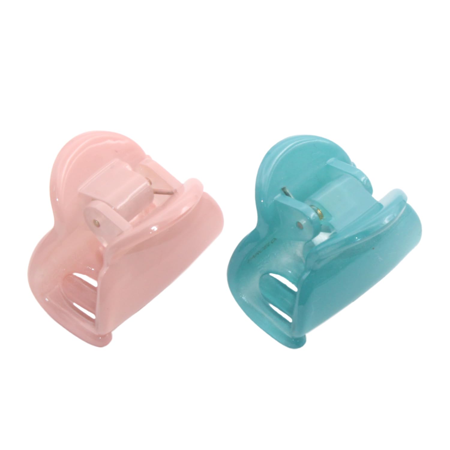 Parcelona French Chic Duo Small 1 1/4" Cellulose Hair Claw for Women and Girls
