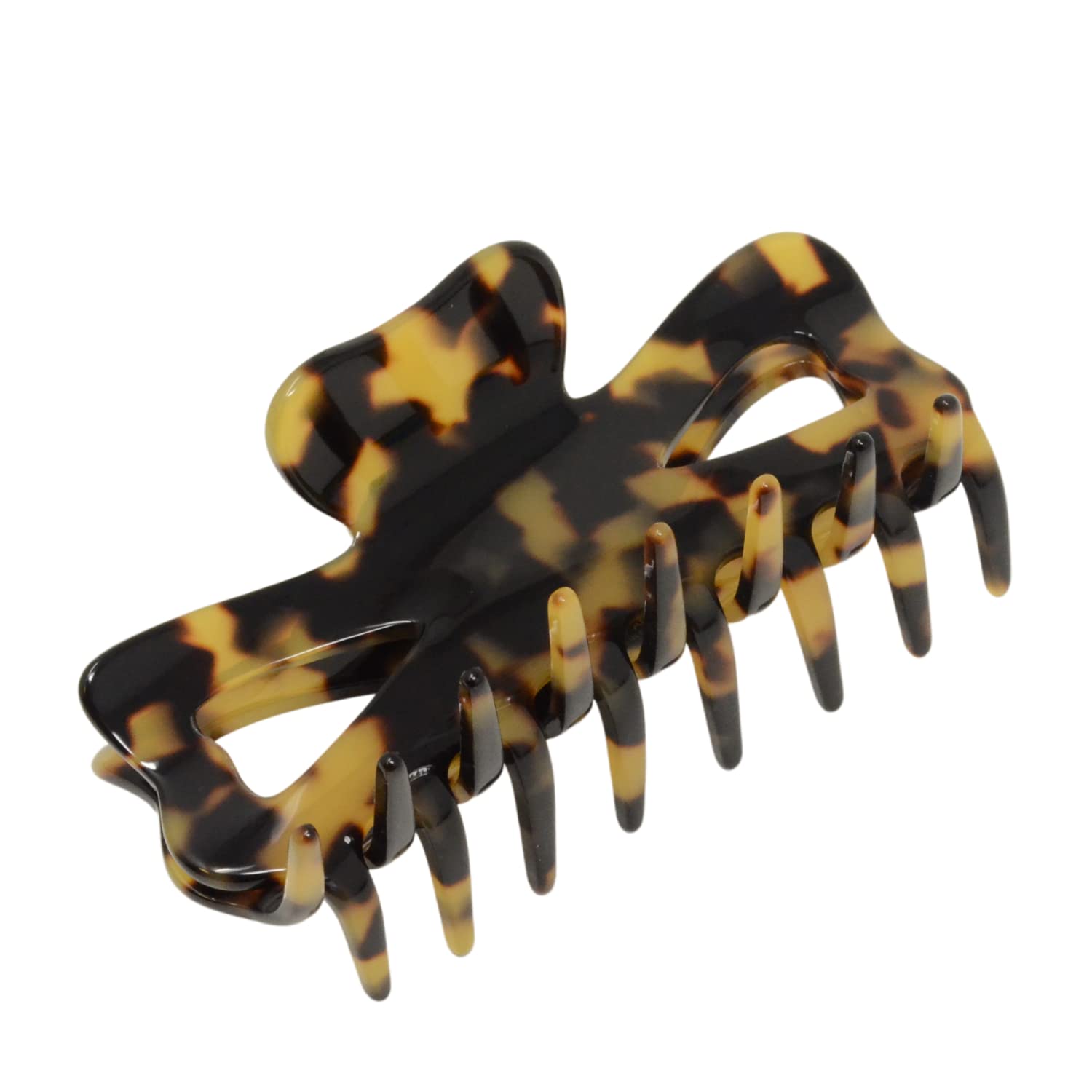French Amie Large Butterfly 3.5" Handmade Cellulose Acetate Hair Claw for Women
