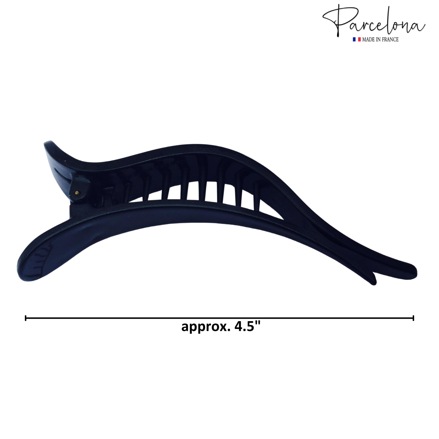 Parcelona French Brill Beak Large Cellulose Slide in Claw Clip Clamp for Women