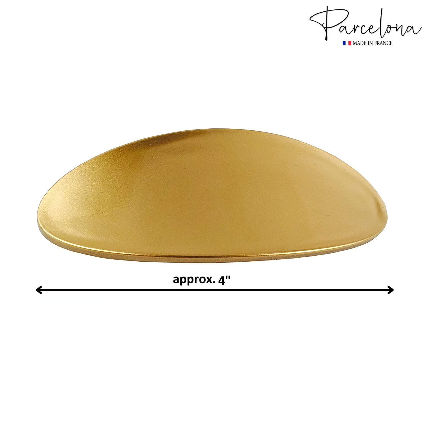 Parcelona French Oval Large 4" Cellulose Automatic Hair Barrette for Women