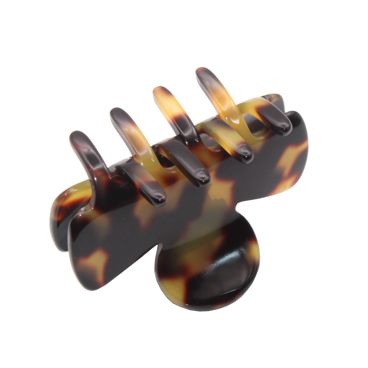 French Amie Grace Small 2” Cellulose Handmade Flexible Hair Claw for Thin Hair