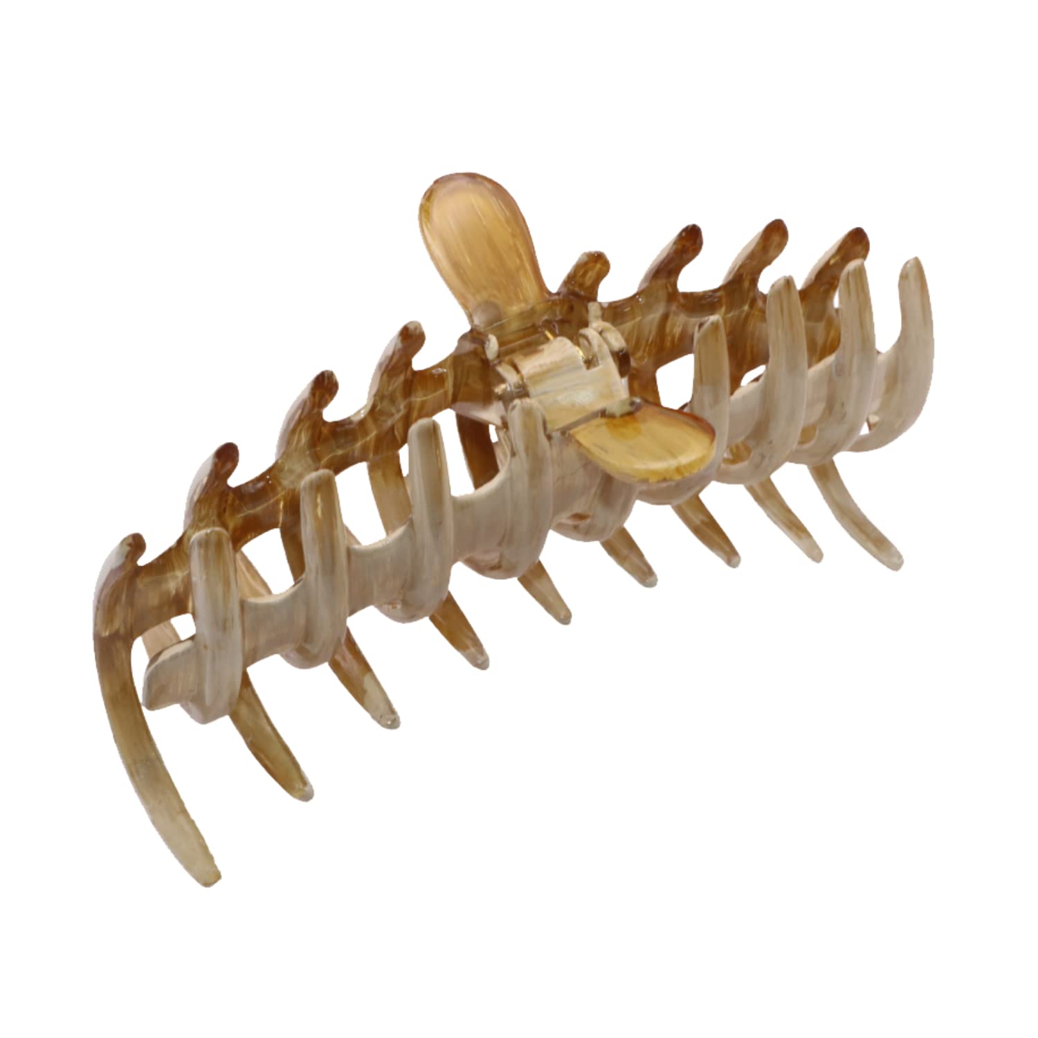 Parcelona French Rake Large Cellulose Acetate Jaw Hair Claw for Women and girls