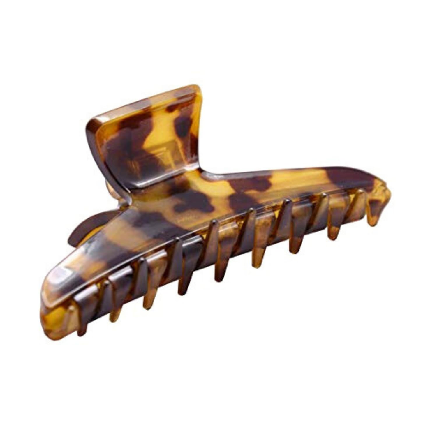 Parcelona French Pinch Medium Cellulose Covered Spring Jaw Hair Claw for Women