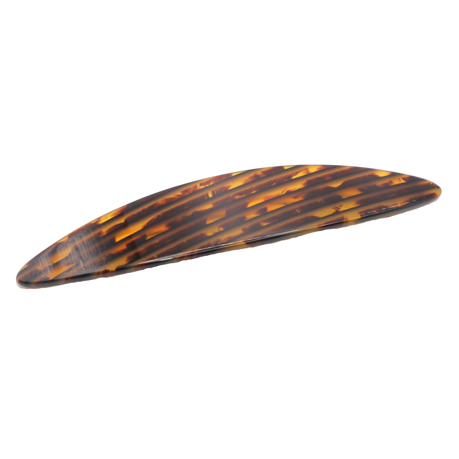 French Amie Large Oval Handmade Cellulose Hair Clip Barrette for Women