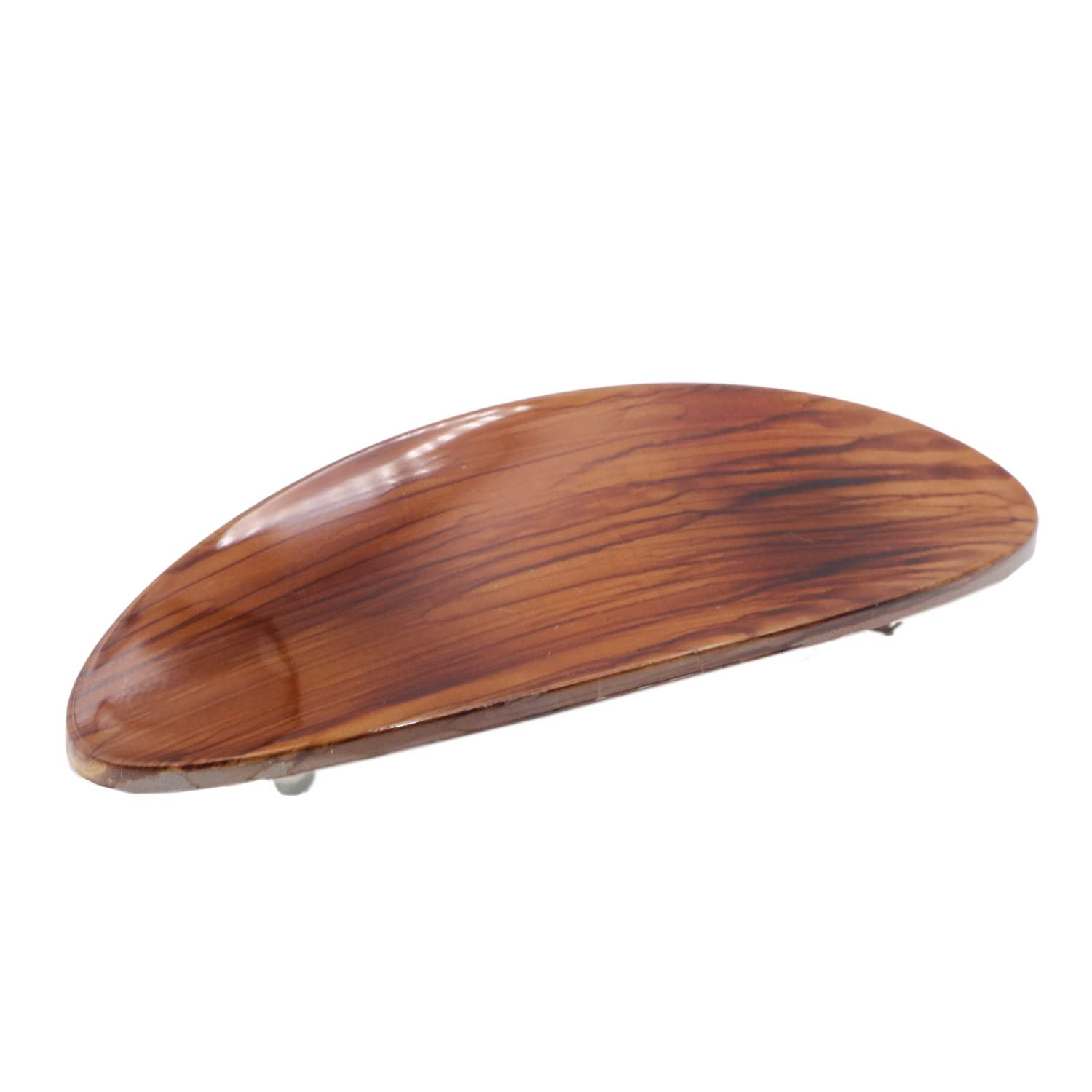 Parcelona French Oval Large 4" Cellulose Automatic Hair Barrette for Women