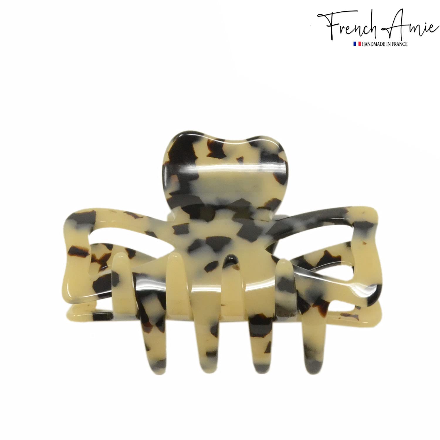 French Amie Classic Butterfly 3" Medium Handmade Cellulose Hair Claw