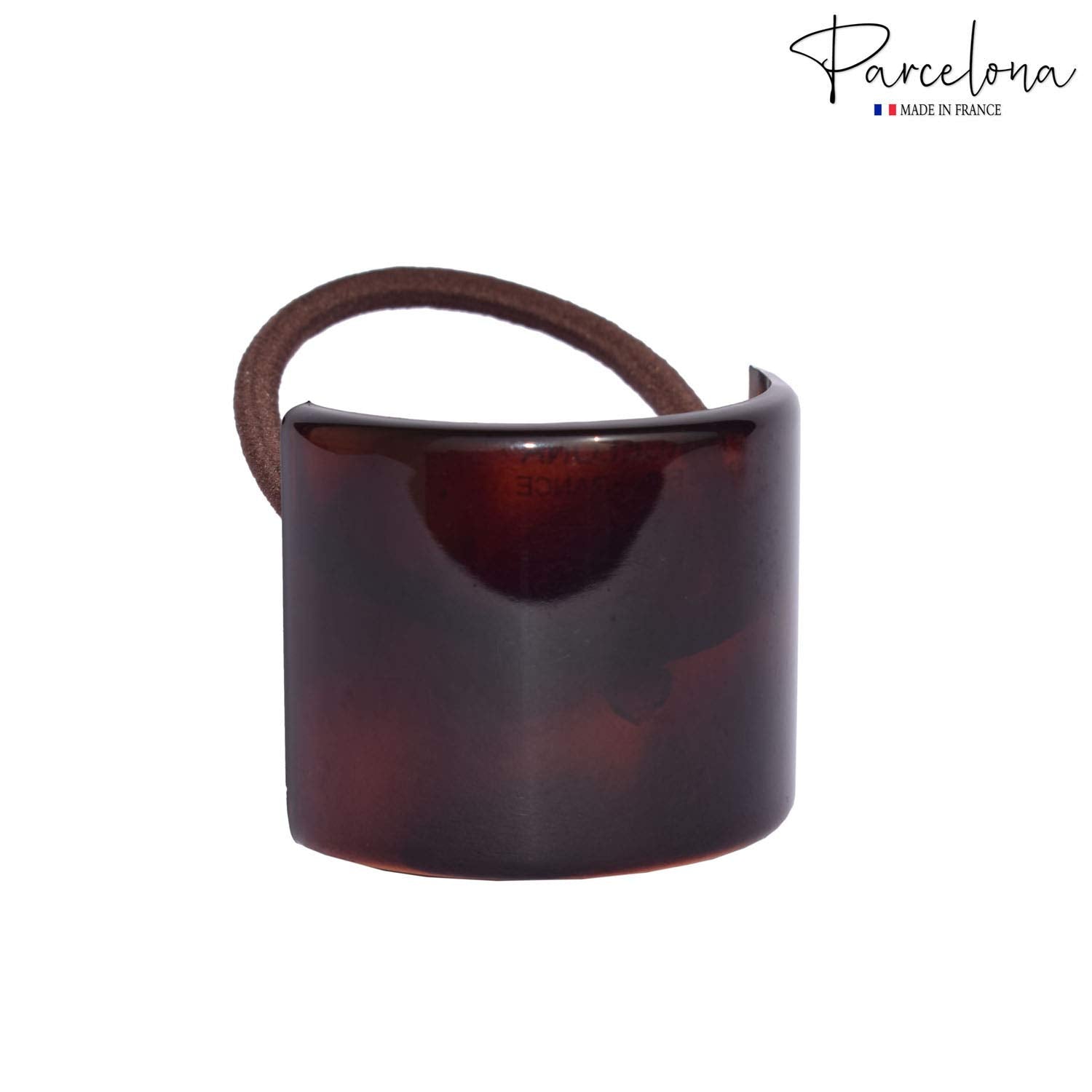 Parcelona France Canopy Cellulose Shell Pony Ponytail Hair Elastic Tie